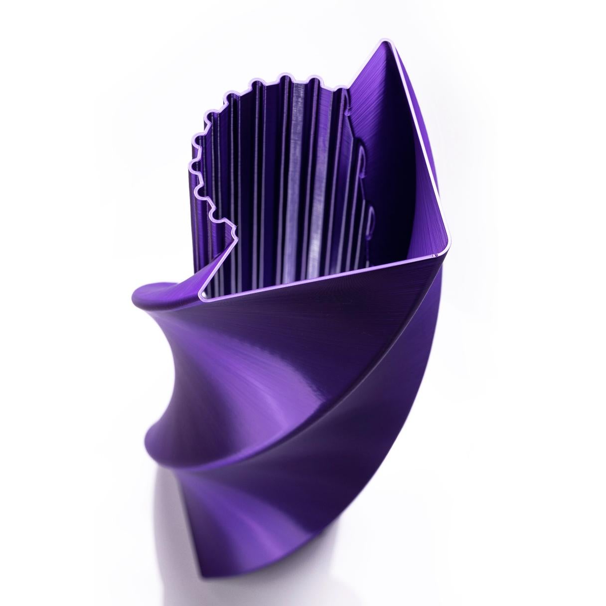 Post-Modern Acropolis, Purple Contemporary Sustainable Vase-Sculpture For Sale
