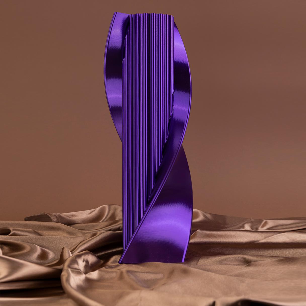Italian Acropolis, Purple Contemporary Sustainable Vase-Sculpture