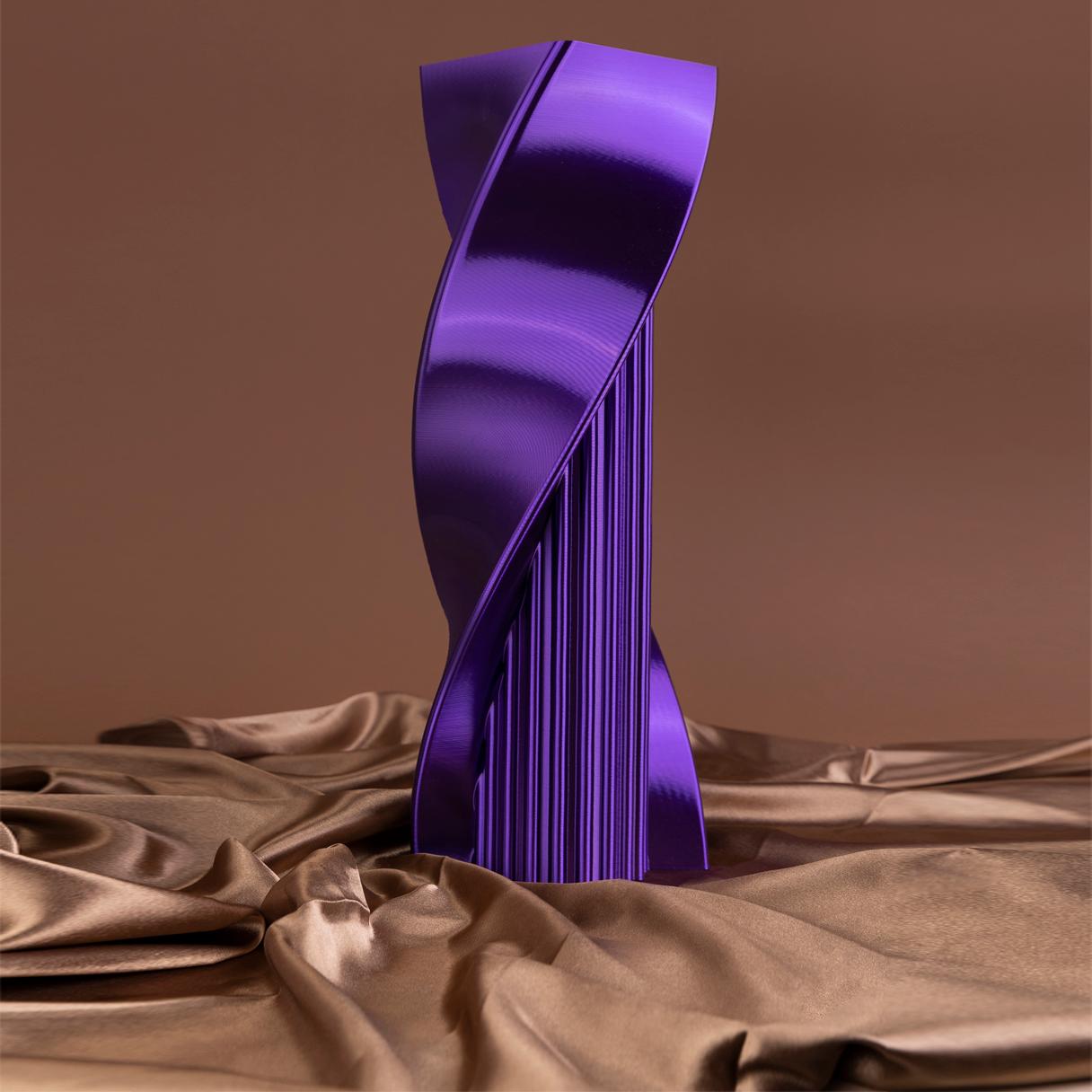 Acropolis, Purple Contemporary Sustainable Vase-Sculpture In New Condition For Sale In Livorno, LI
