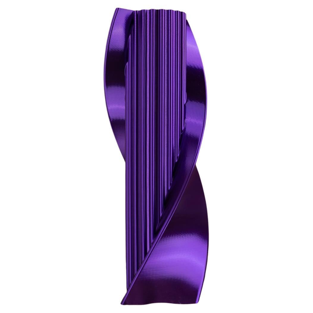 Acropolis, Purple Contemporary Sustainable Vase-Sculpture For Sale