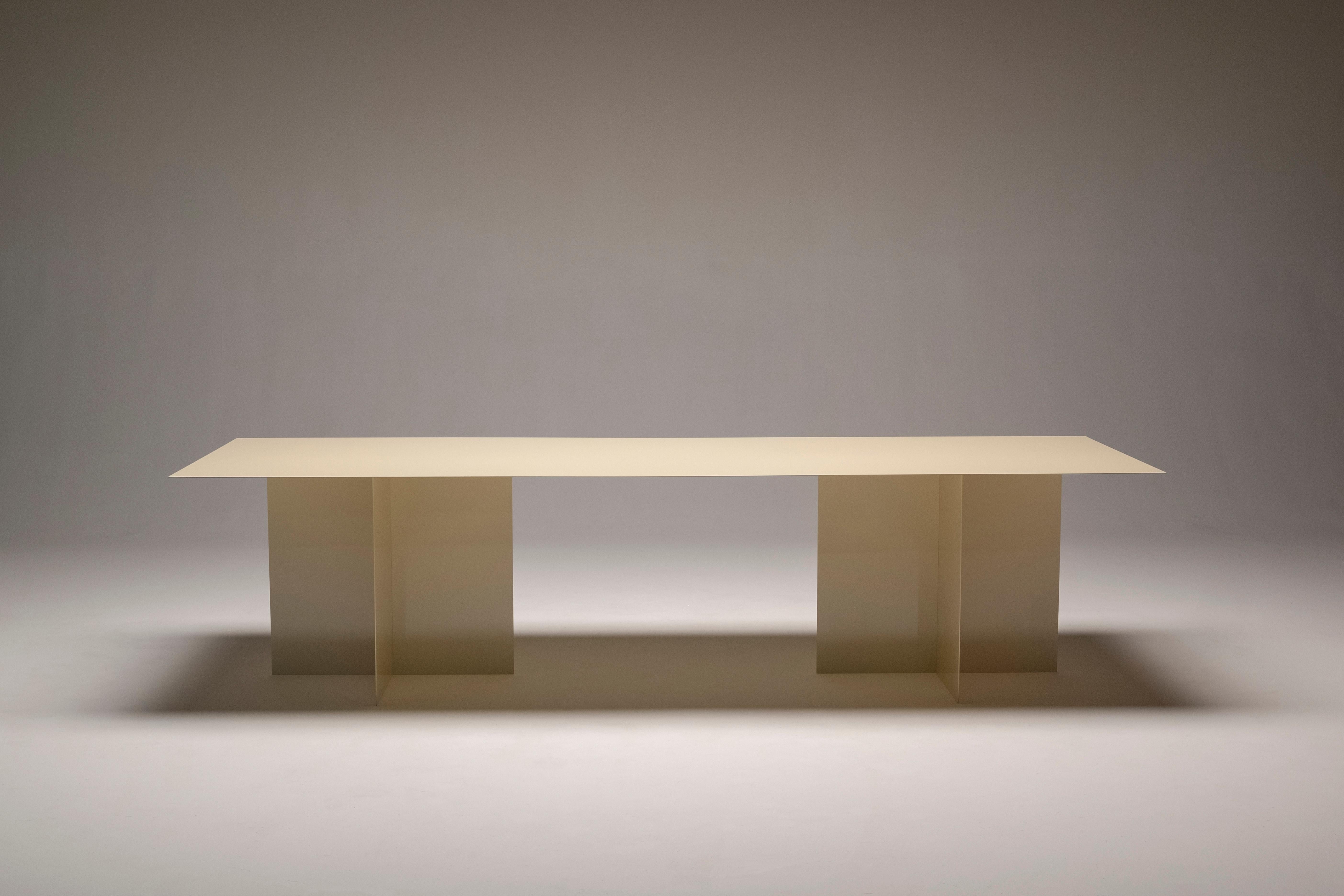 Across Rectangular Dining Table by Secondome Edizioni
Designer: Claudia Pignatale.
Dimensions: D 100 x W 300 x H 73 cm.
Materials: Iron.

Collection / Production: Secondome. This piece can be customized. Available finishes: any RAL color. Also