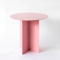 Across Small Round Pink Coffee Table by Secondome Edizioni
