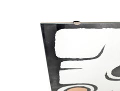 Acryl Wandbild Strukturgemälde Komposition Möck Sackleinen Bauhaus