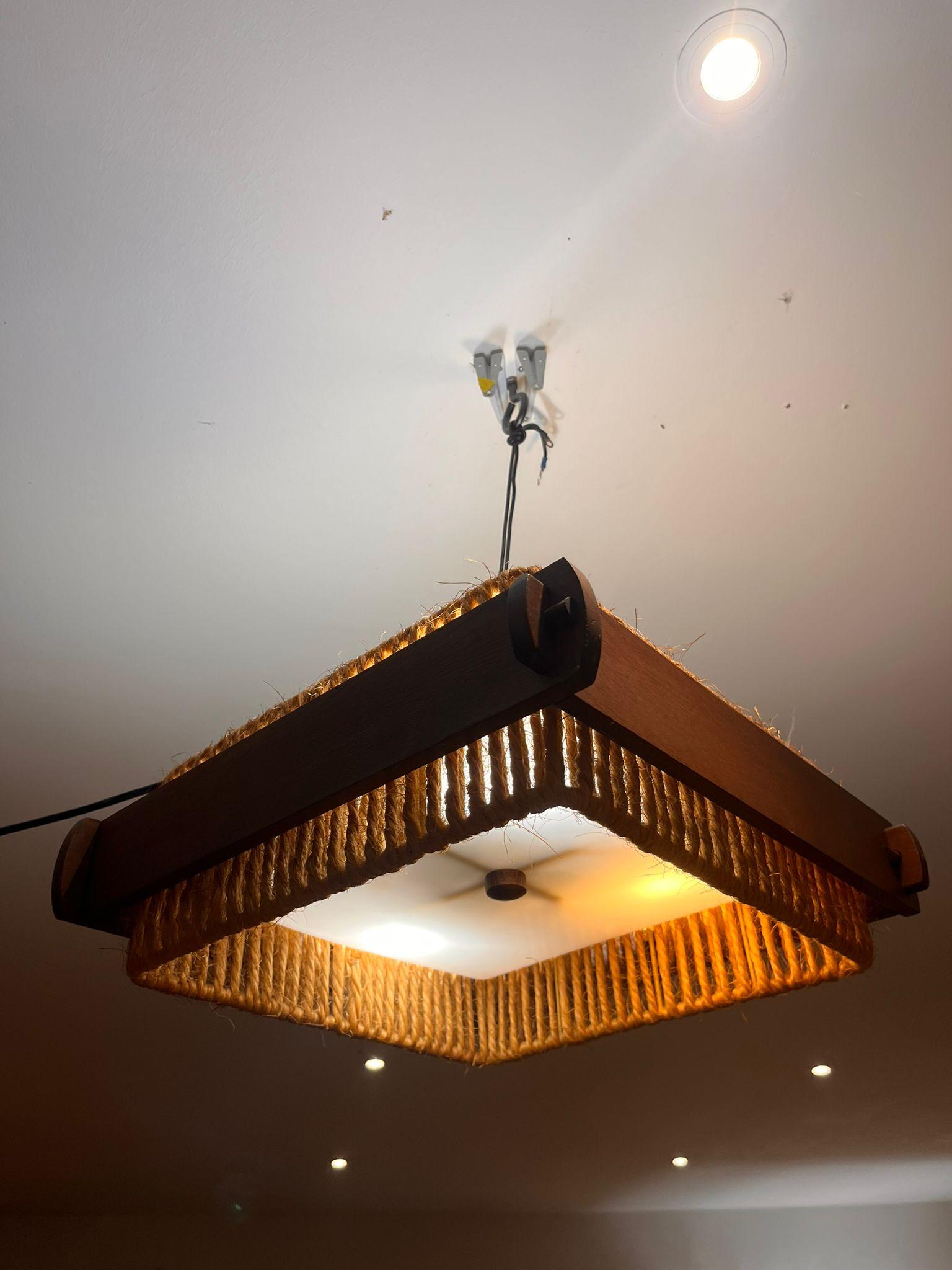 Acryl Wooden Ceiling Light from Temde

2 pieces available