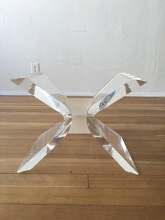 Acrylic and Glass Cocktail Table by Lion in Frost