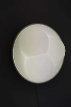 Acrylic and Metal Flush Mount Lamp from RAAK, Holland, 1970s