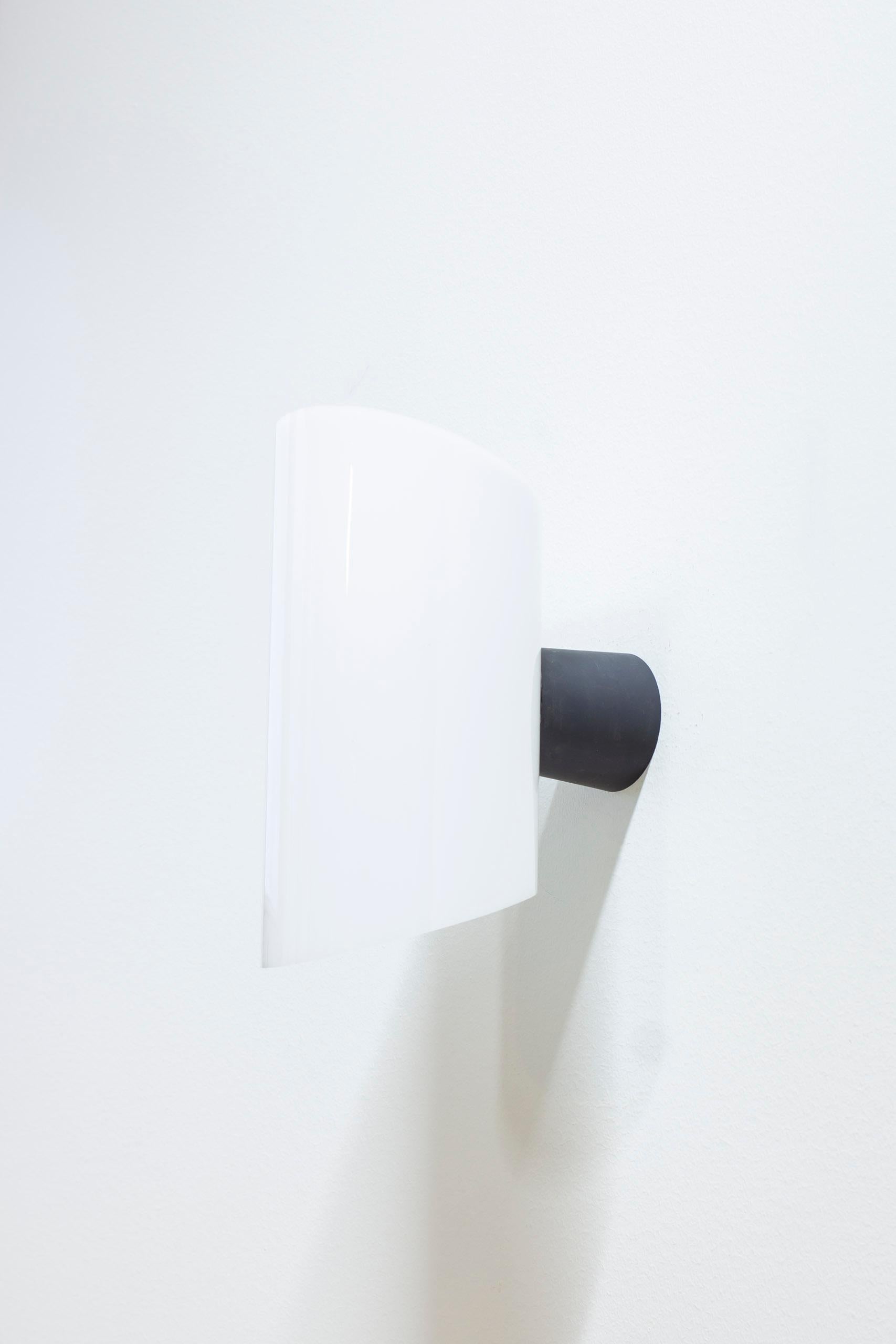 Acrylic and metall wall lamps by Bo Råman for ASEA, Sweden 1950s For Sale 2