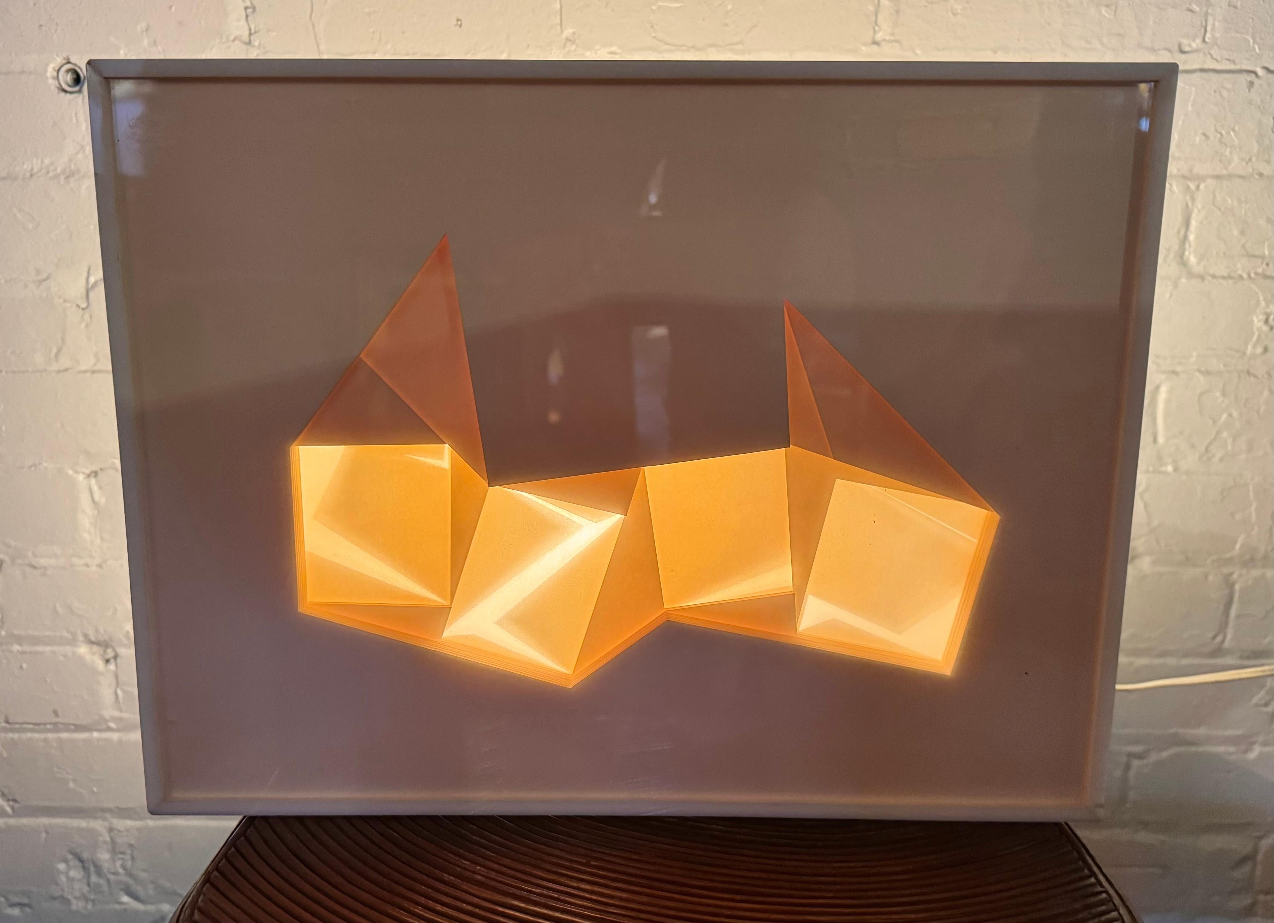 Acrílico y papel / escultura de técnica mixta de Sam Russo, Artista de W N Y Moderno de mediados de siglo en venta