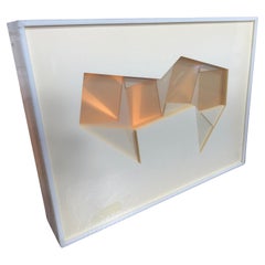 Acrylic and Paper / mixed media sculpture by Sam Russo, W N Y Artist