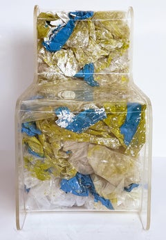 Sedia "No Waste" in acrilico di Kees Dekker per Colmar