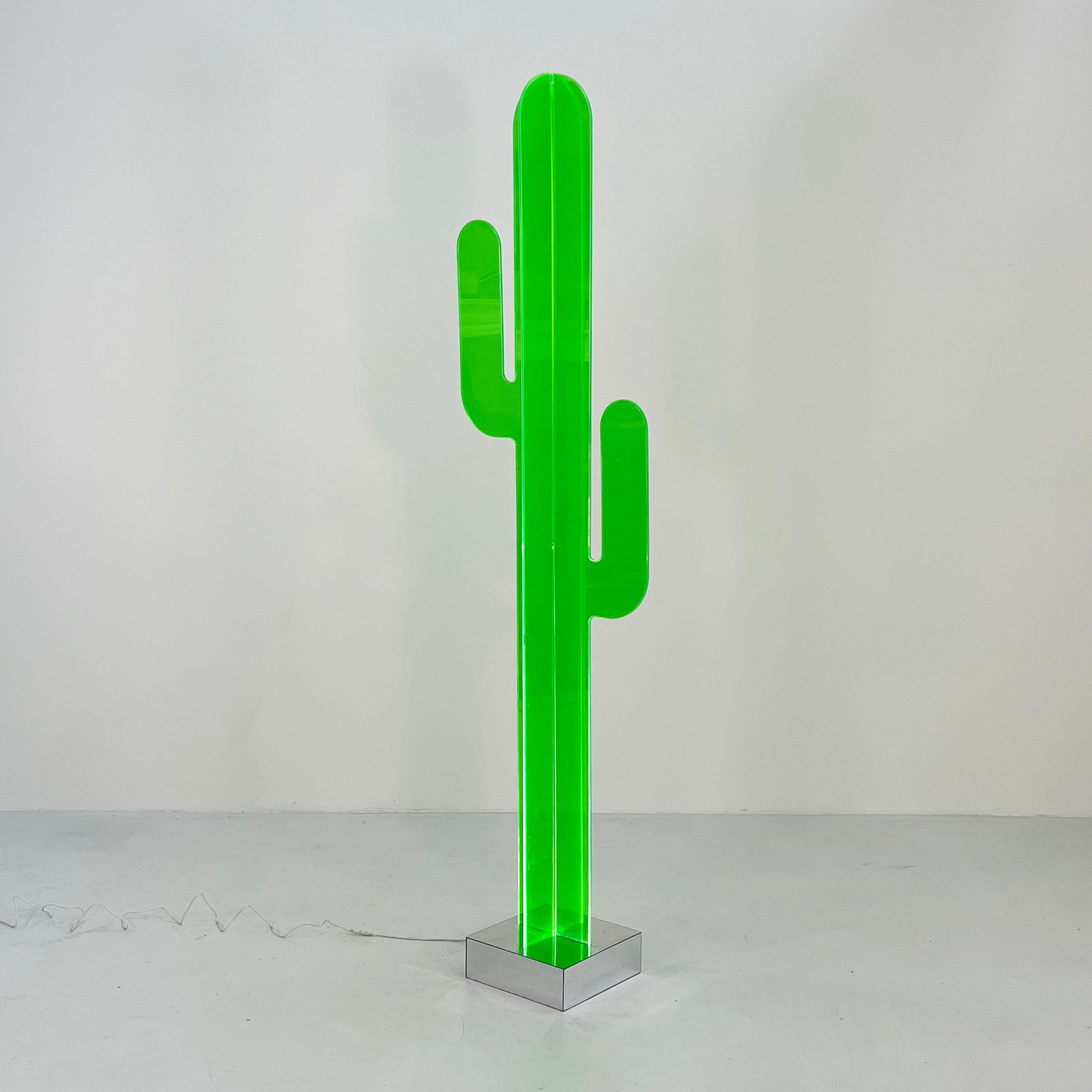 Acrylic Cactus Floor Lamp, 2000s 3