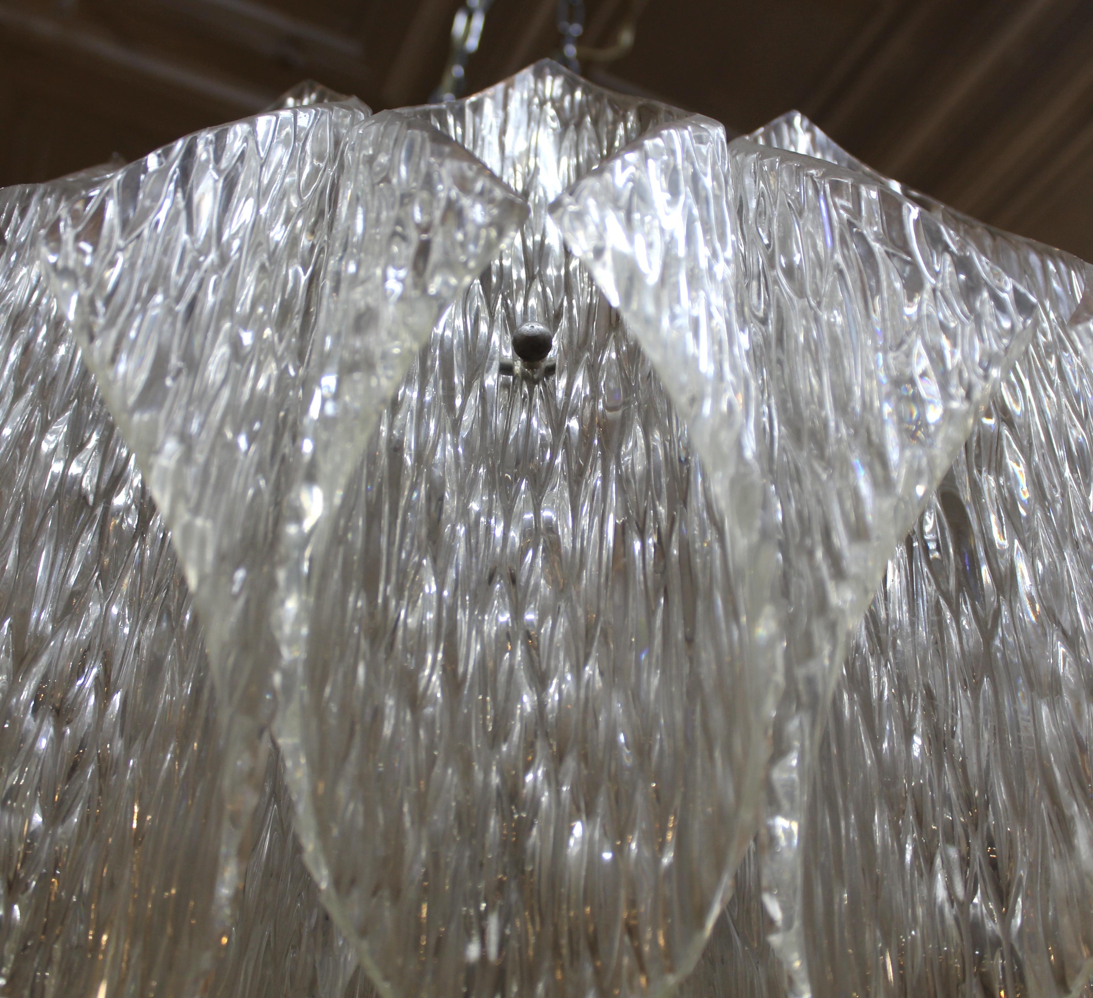 Acrylic Chandelier by Kalmar In Good Condition For Sale In Brooklyn, NY