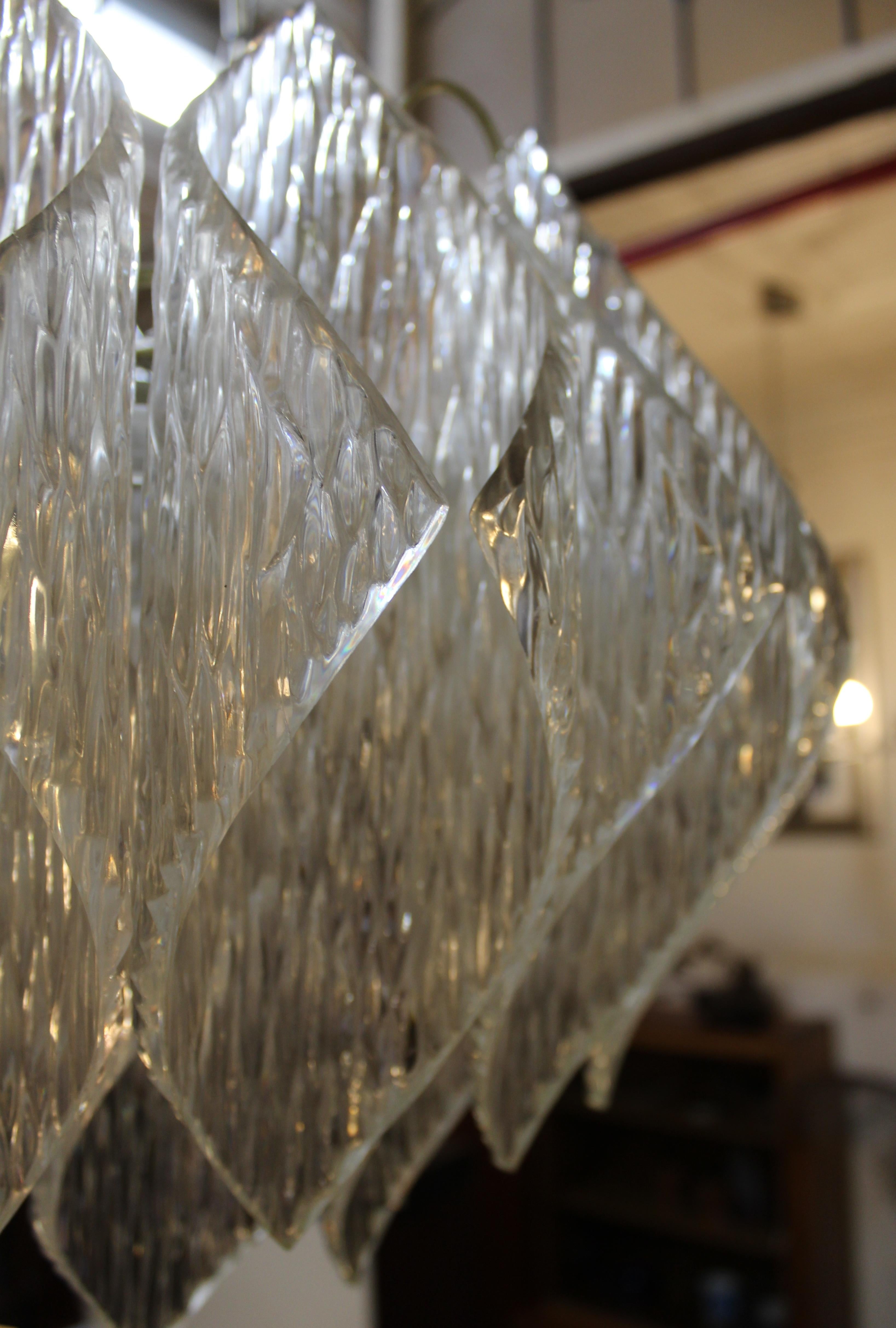 20th Century Acrylic Chandelier by Kalmar For Sale