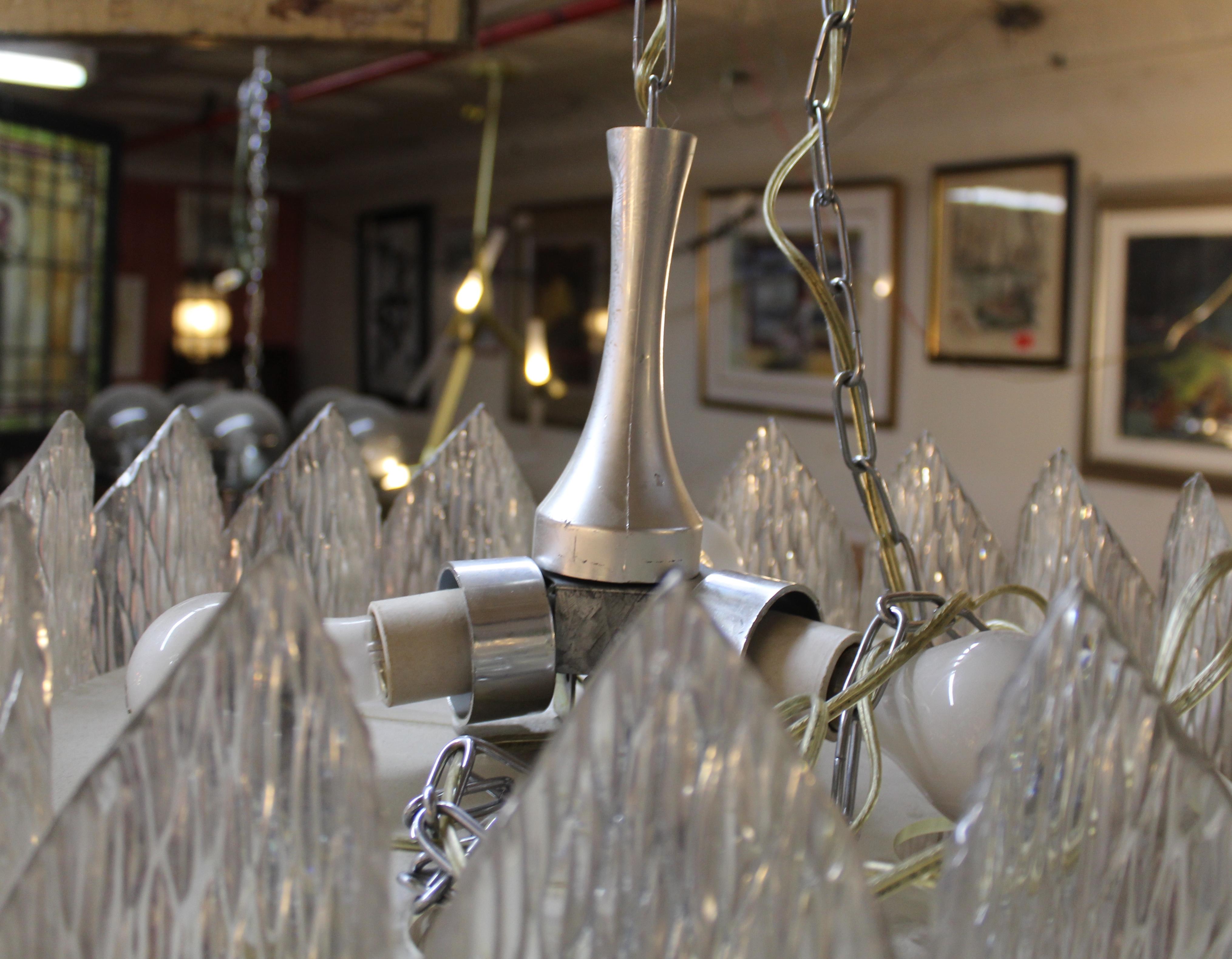 Acrylic Chandelier by Kalmar For Sale 2