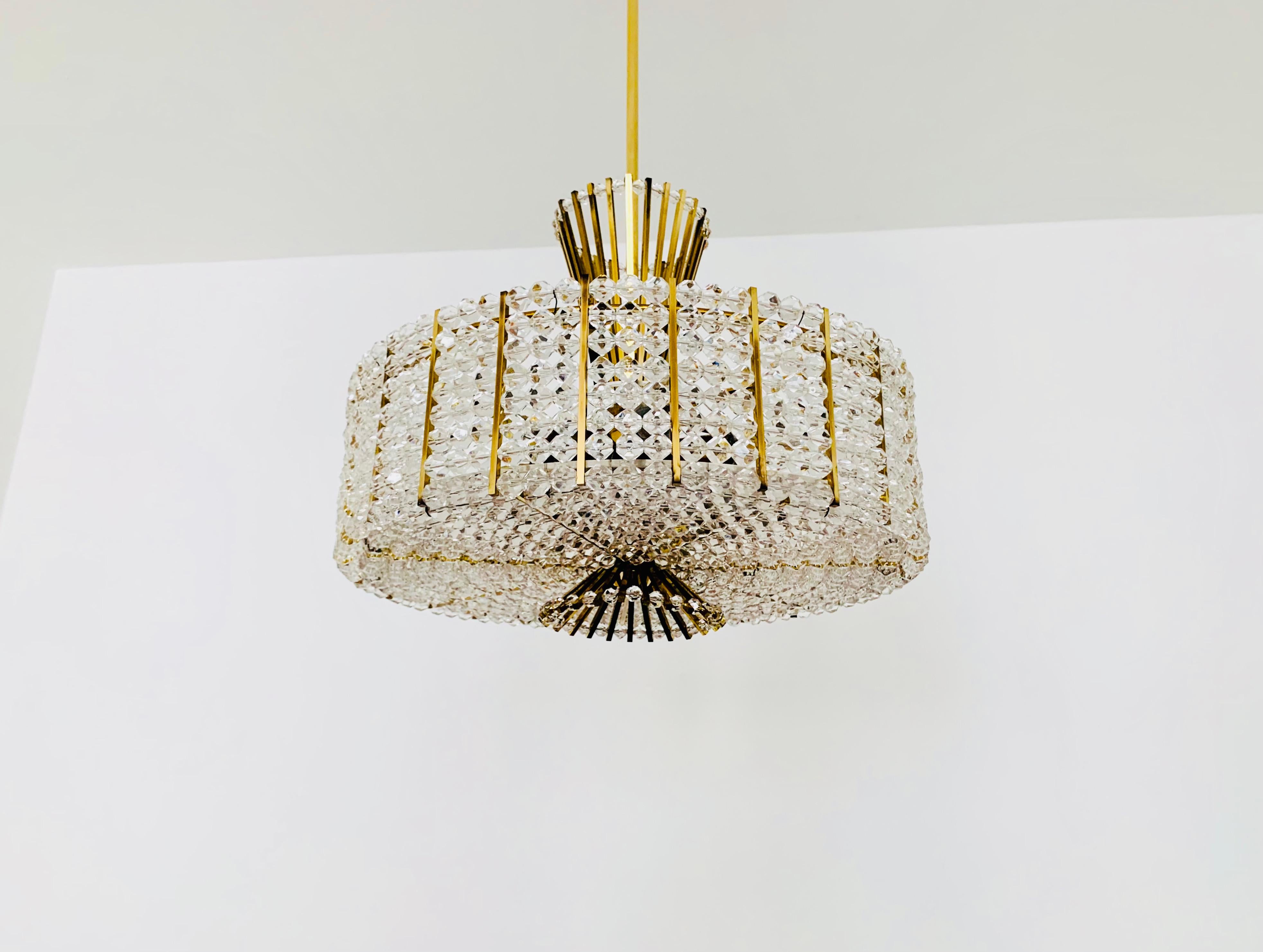 Austrian Acrylic Chandelier For Sale