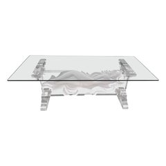 Acrylic coffee table by Fabian Art, 1980s