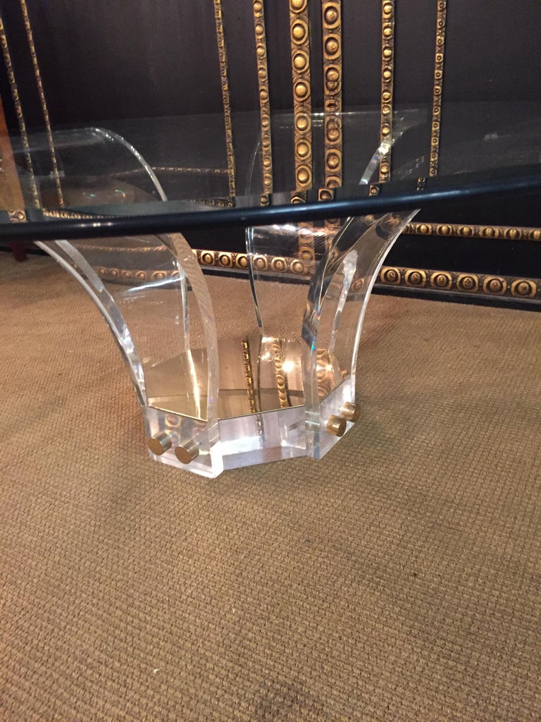 Acryl-Couchtisch in Palmenform, einzigartiges Design im Angebot bei 1stDibs Deutschland