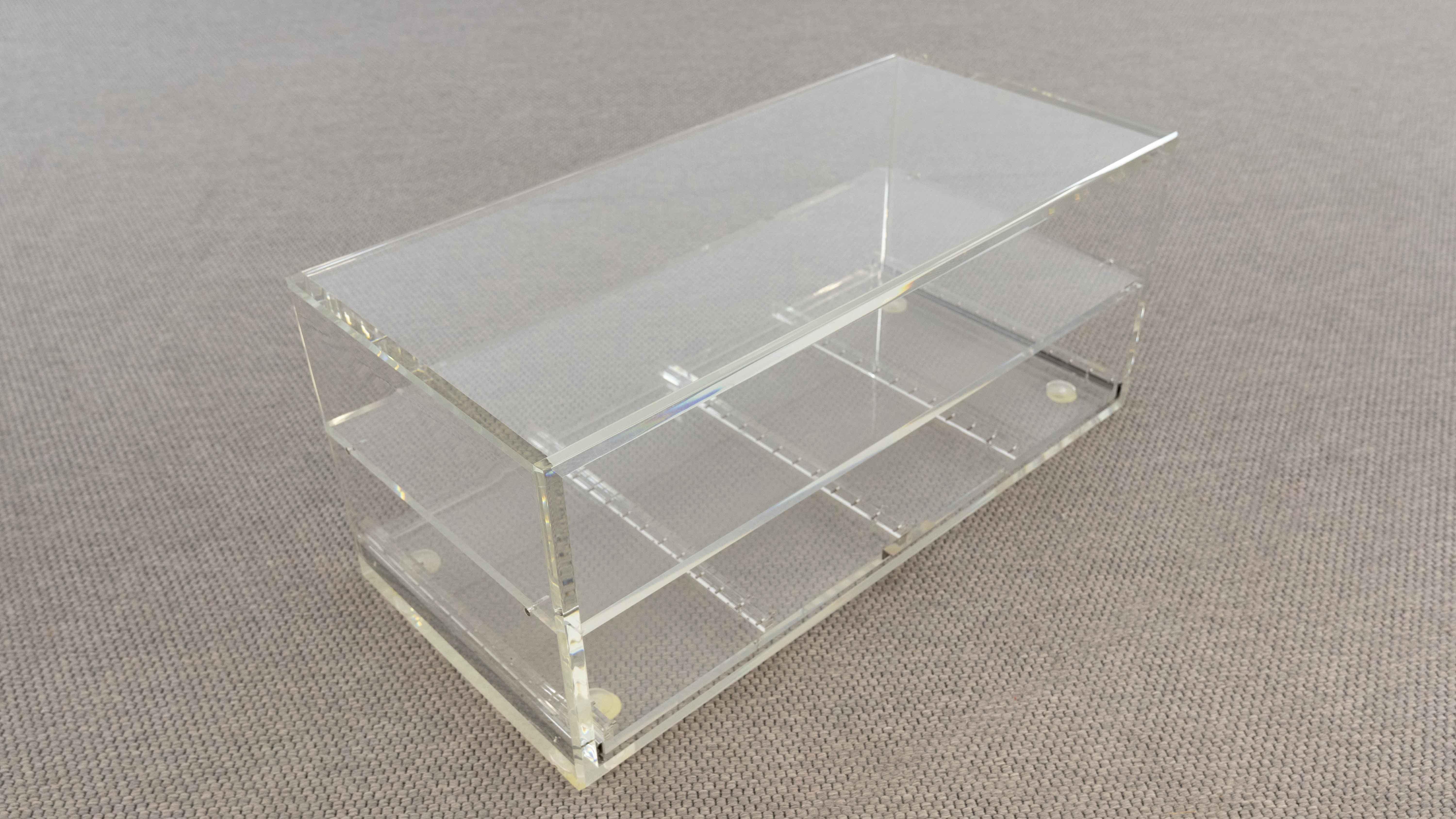 Acrylic Coffee Table with Drawer, Plexiglass Lucite 5
