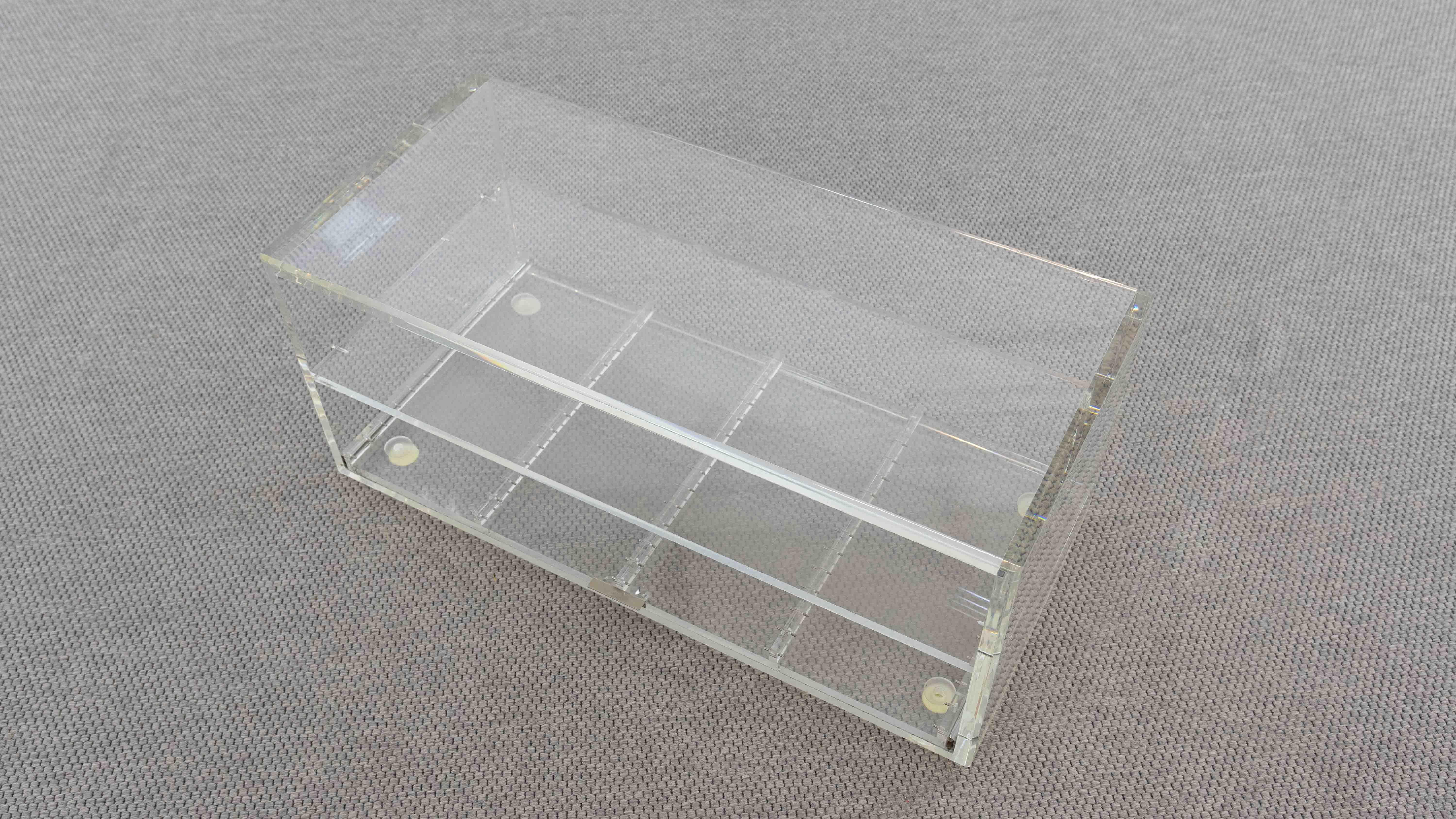 Acrylic Coffee Table with Drawer, Plexiglass Lucite 7