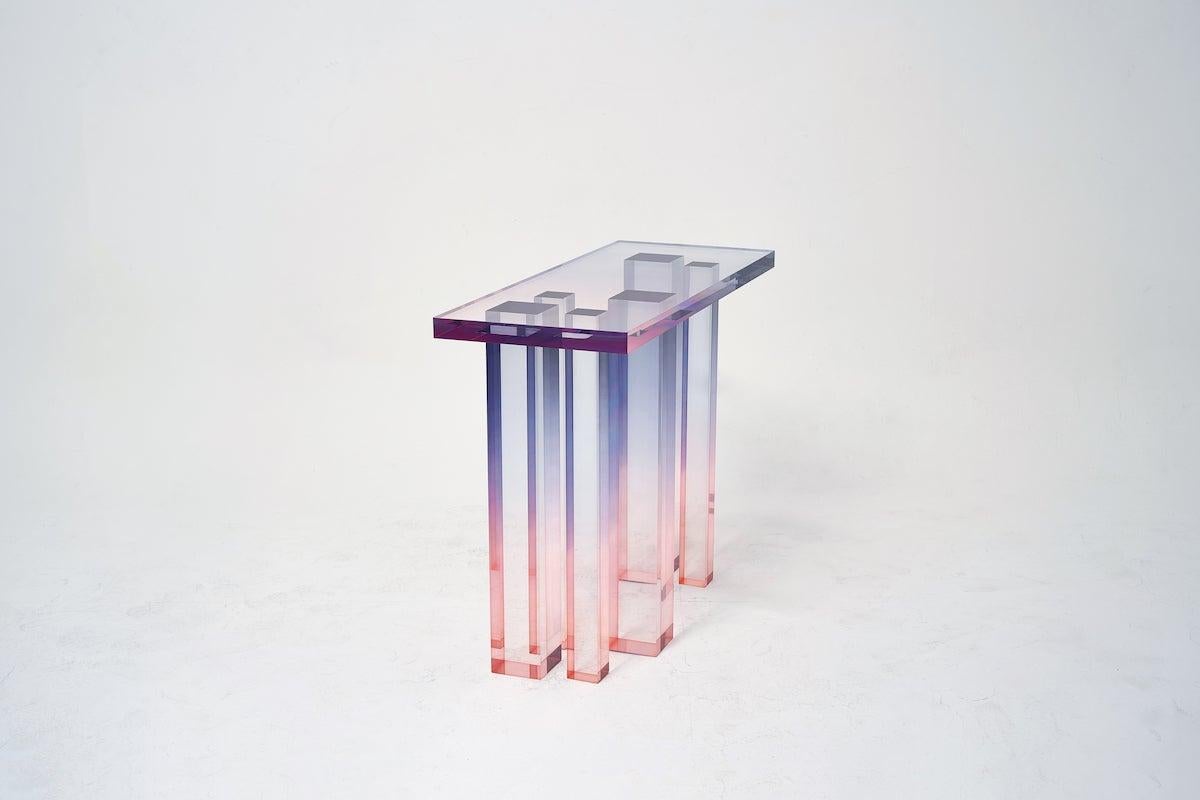 acrylic console tables