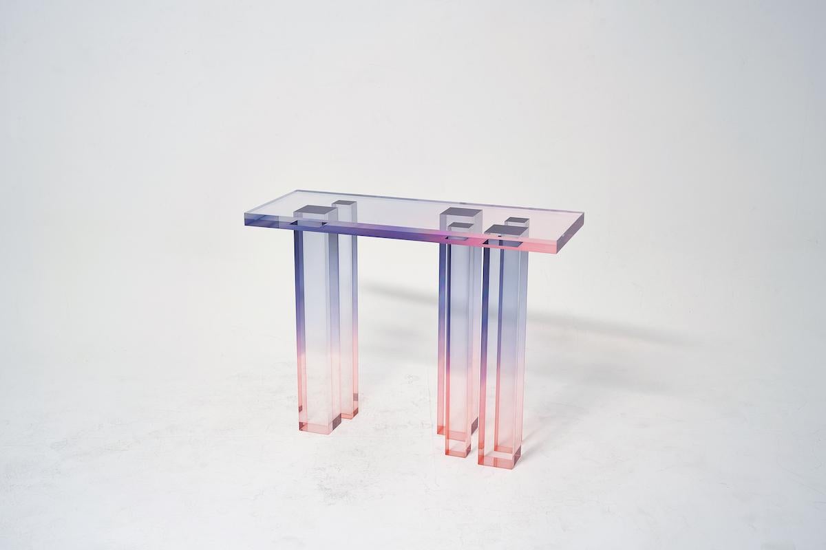 console table crystal