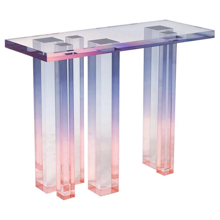 Acrylic Console Table, Crystal Series, Console Table No. 3 by Saerom Yoon For Sale