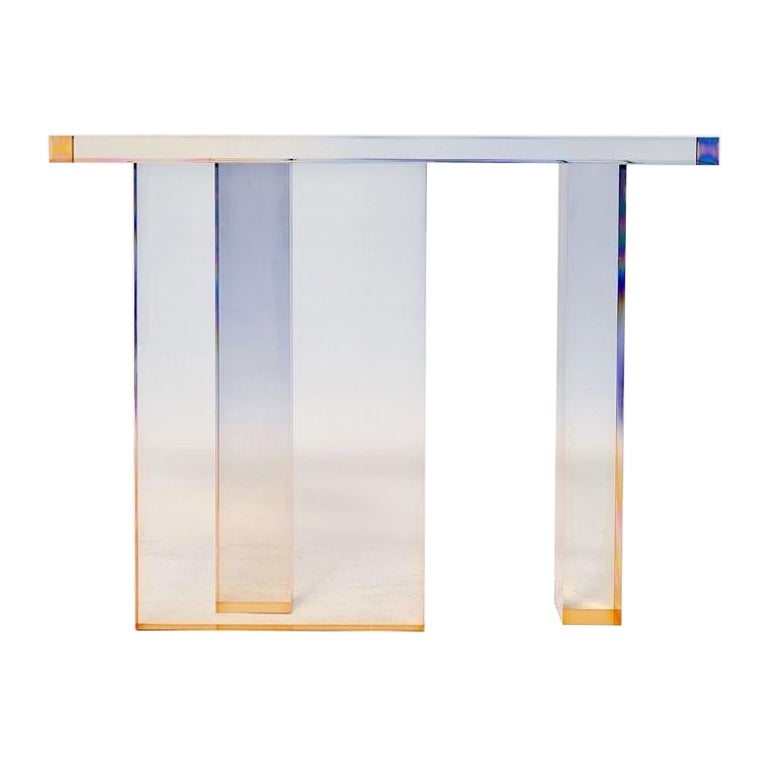 Mesa consola acrílica, Serie Cristal, Mesa consola n.º 4 de Saerom Yoon