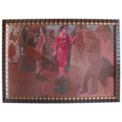 Acrylic Custom Framed Painting by Parks Vintage