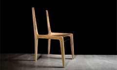 Modern Black Walnut Acrylic Dining Chair