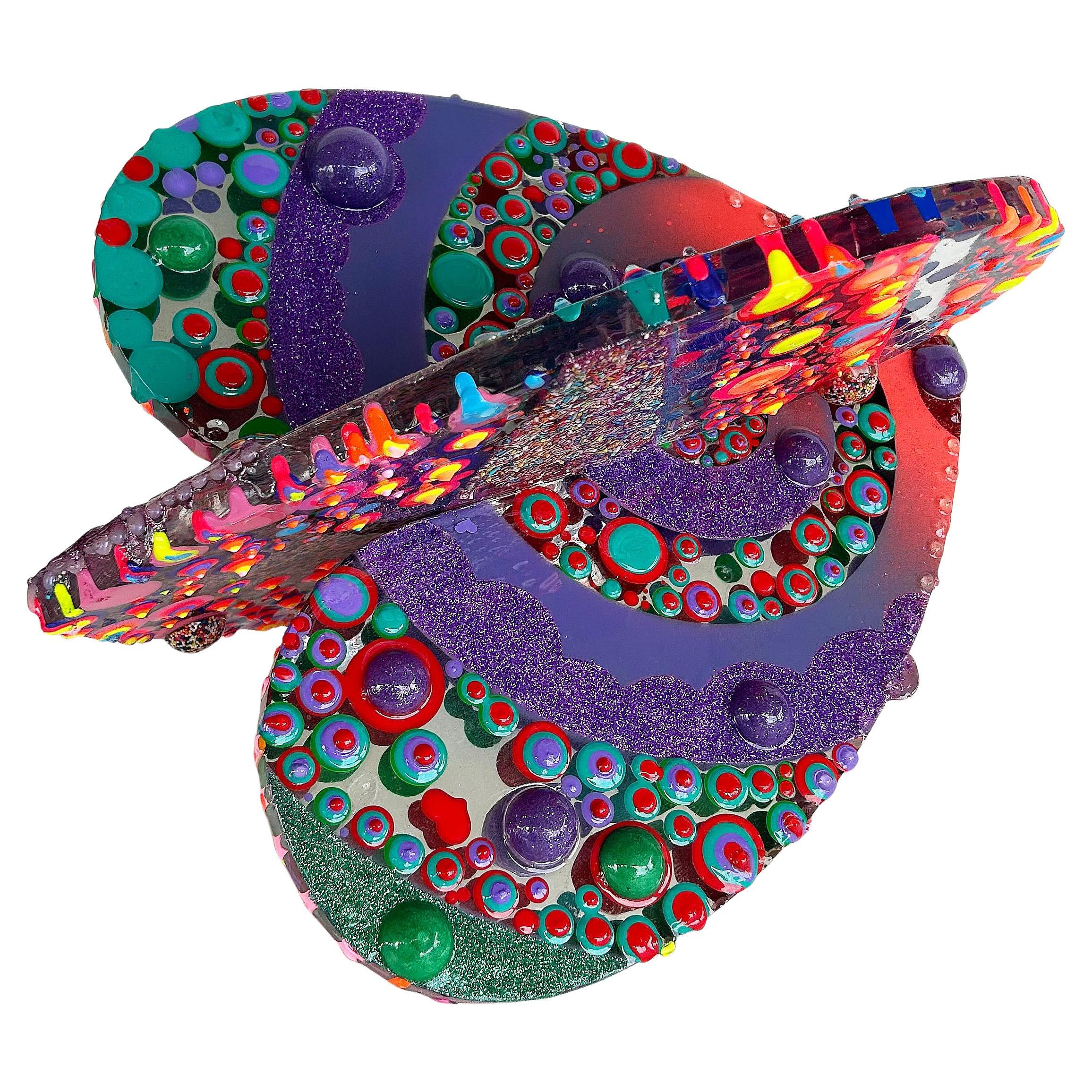 Acrylic, Epoxy Resin "Love Sculpture", Artists Michael Gitter and Jillian Whelan For Sale