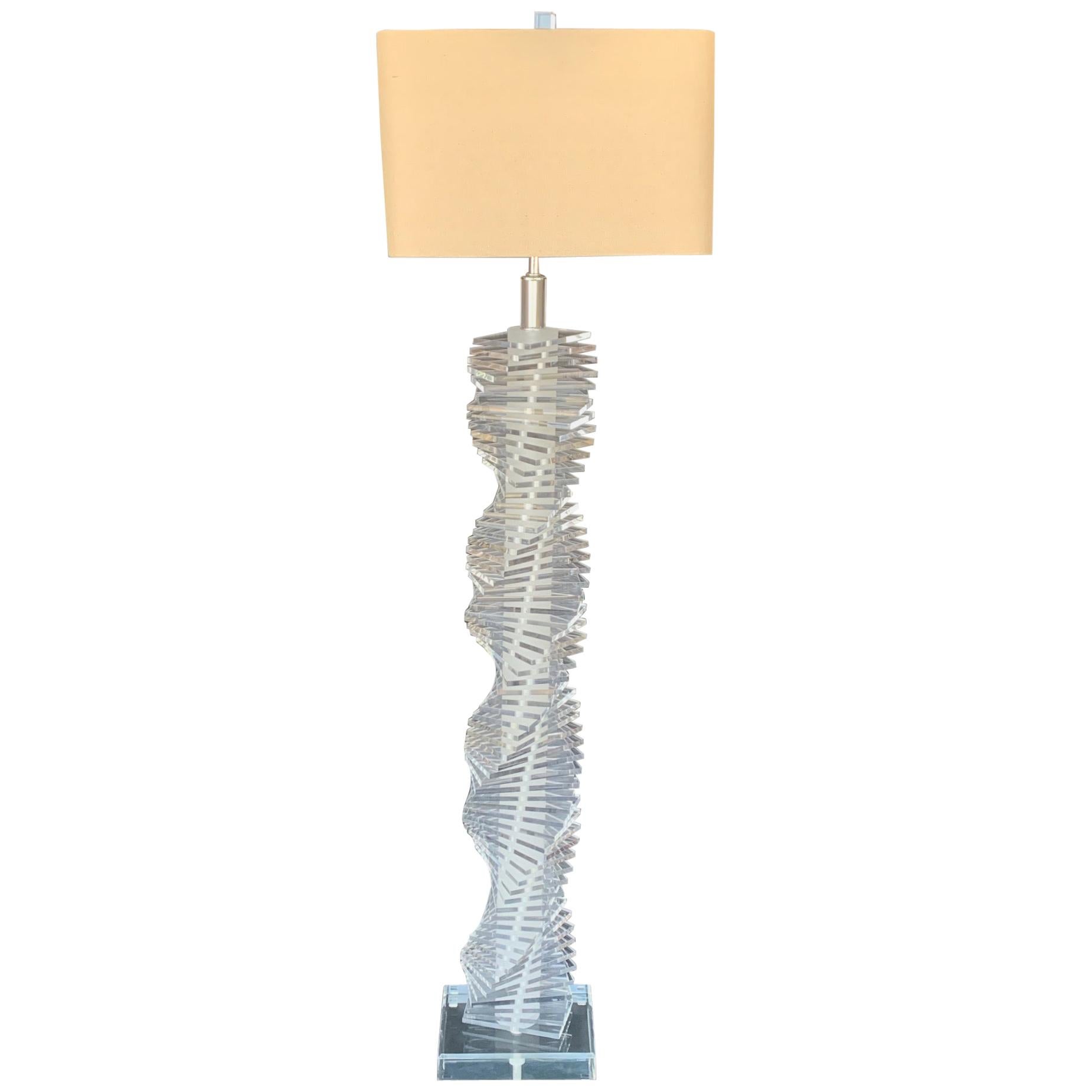 Acrylic Floor Lamp For Sale