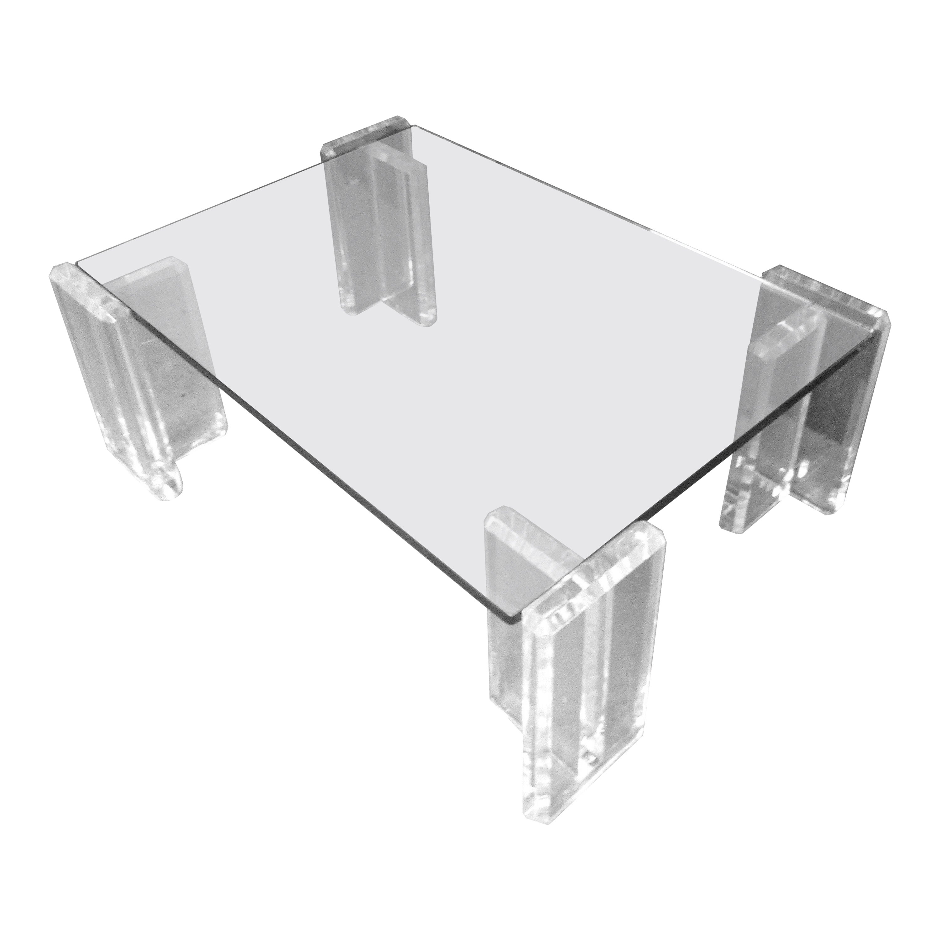 Acrylrahmen Mid-Century Couchtisch