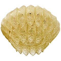 Acrylic and Glass Chandelier Vintage, 1970s