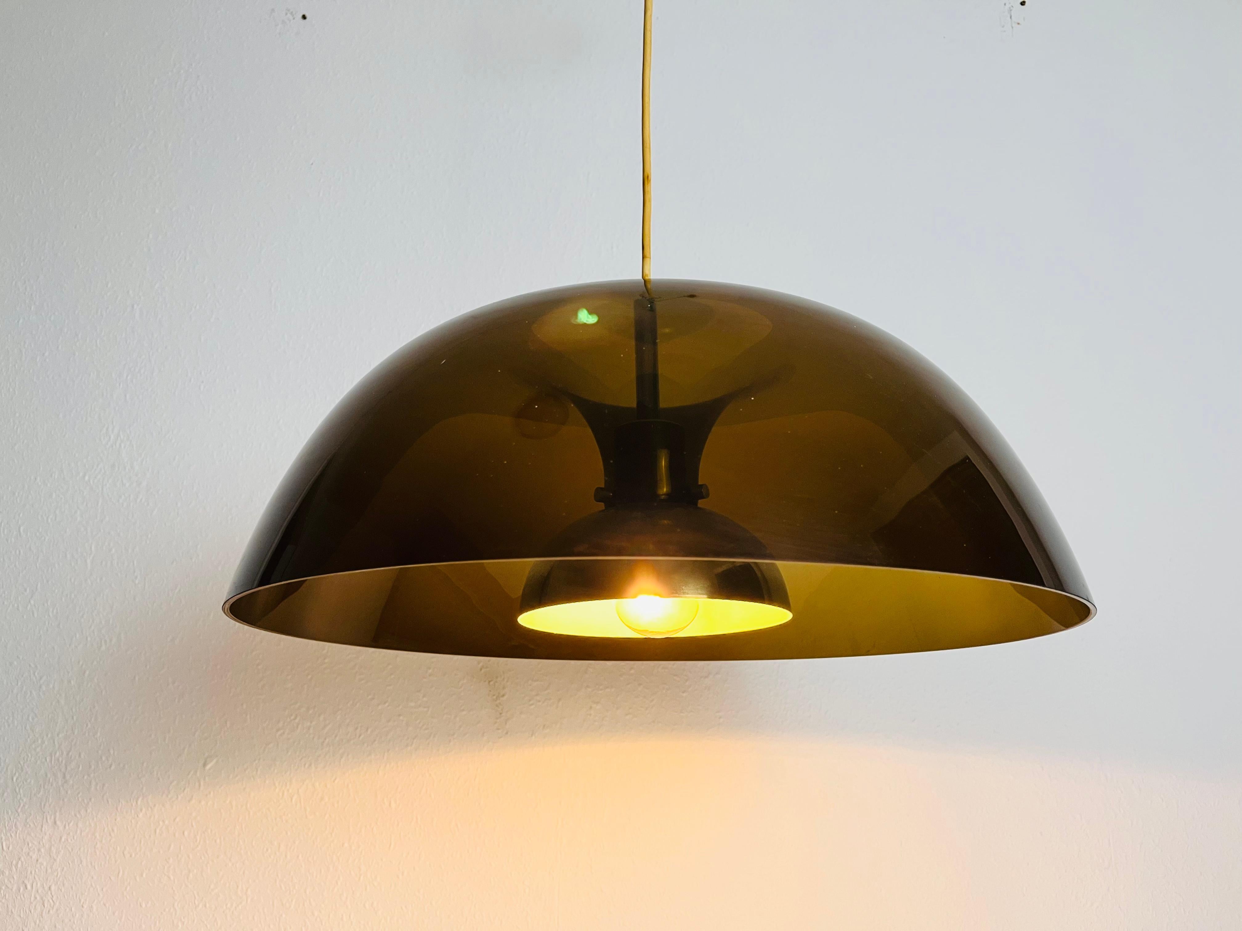 Acrylic Glass Pendant Lamp by Temde, 1970s For Sale 6