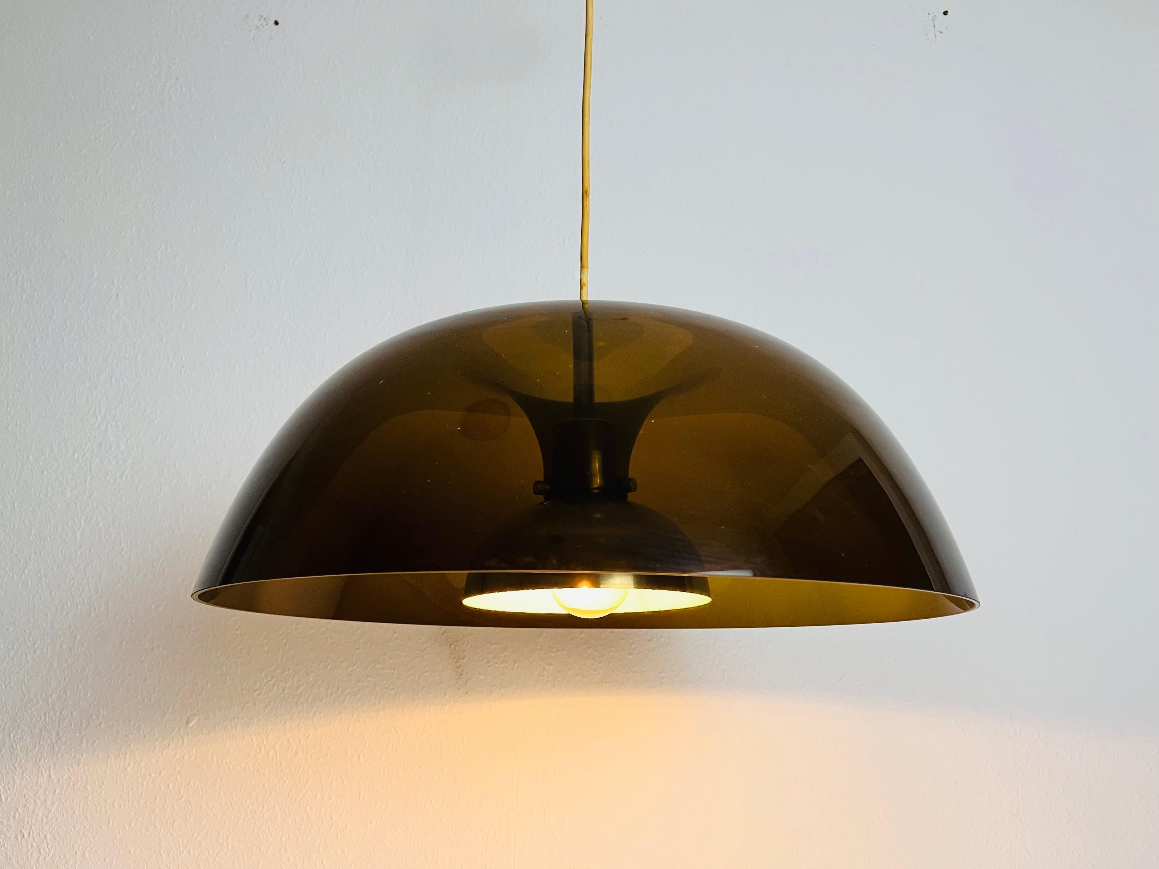 Acrylic Glass Pendant Lamp by Temde, 1970s For Sale 7