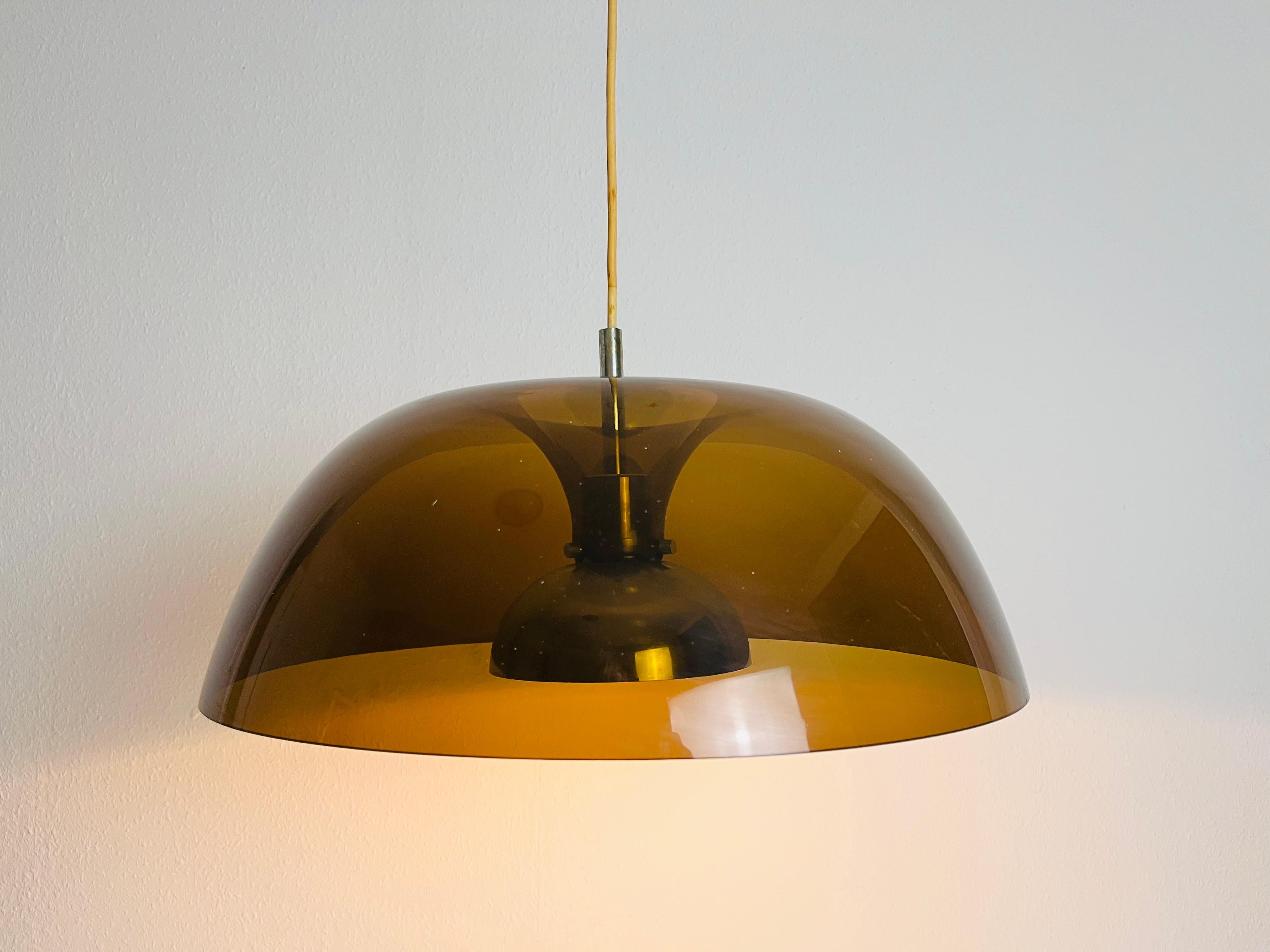 Acrylic Glass Pendant Lamp by Temde, 1970s For Sale 8