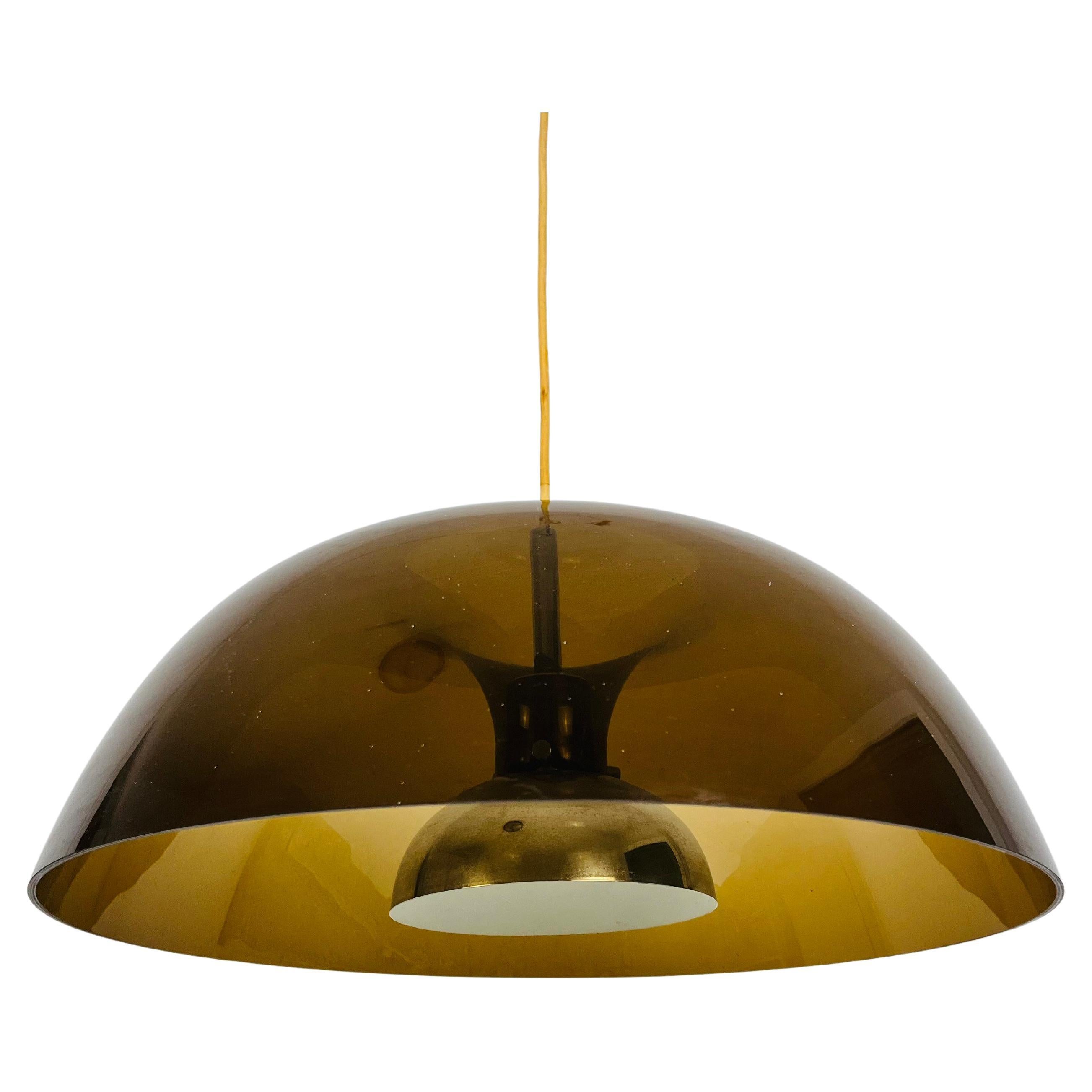 Acrylic Glass Pendant Lamp by Temde, 1970s For Sale