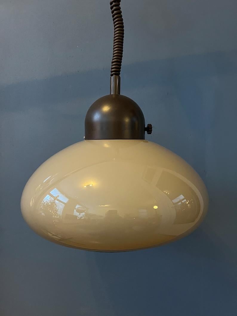 Acrylic Glass Space Age Mushroom Pendant Lamp by Dijkstra, 1970s For Sale 2