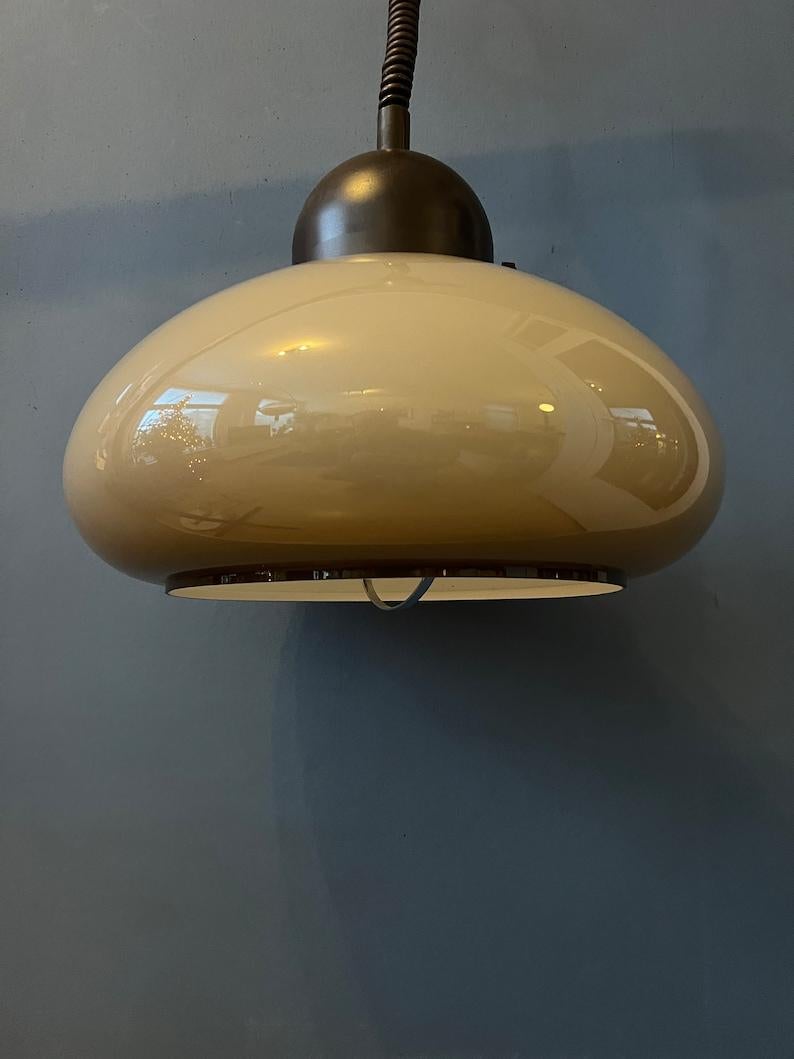 Acrylic Glass Space Age Mushroom Pendant Lamp by Dijkstra, 1970s For Sale 3