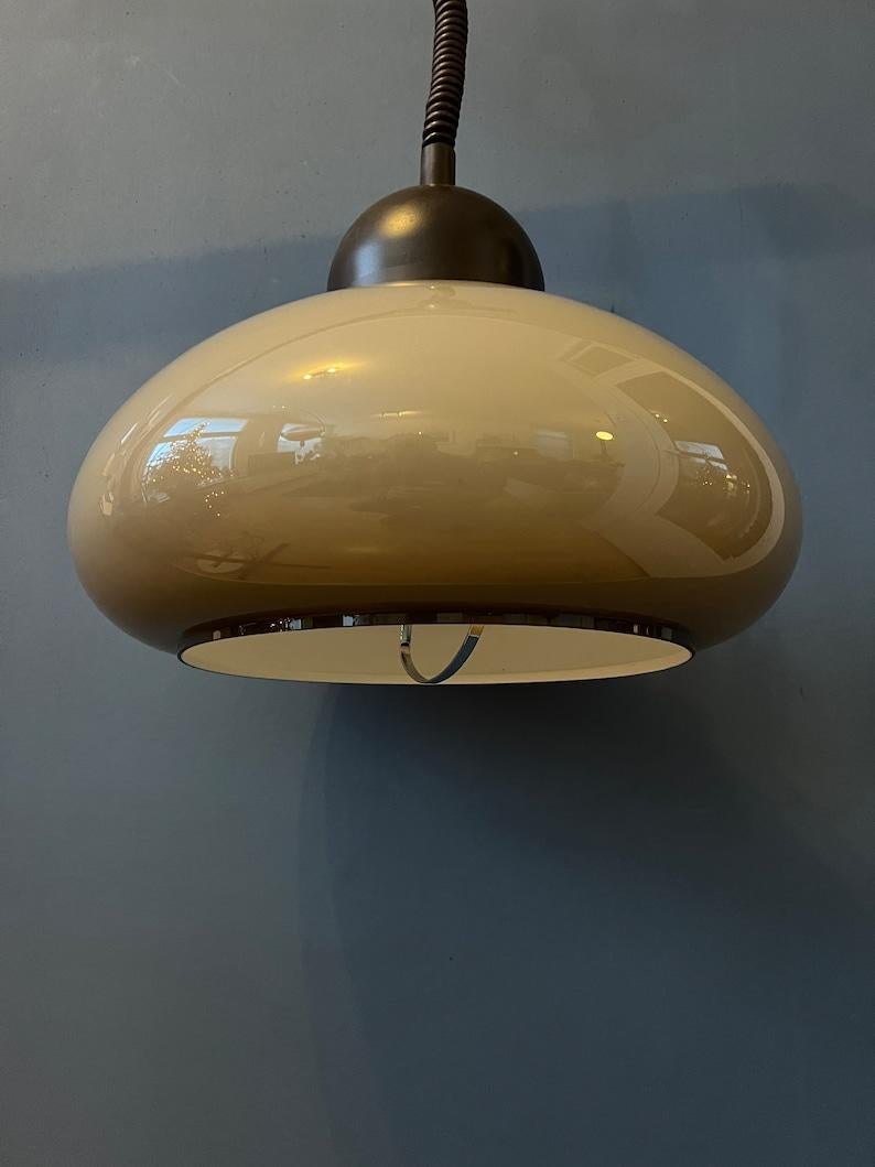 Acrylic Glass Space Age Mushroom Pendant Lamp by Dijkstra, 1970s 4