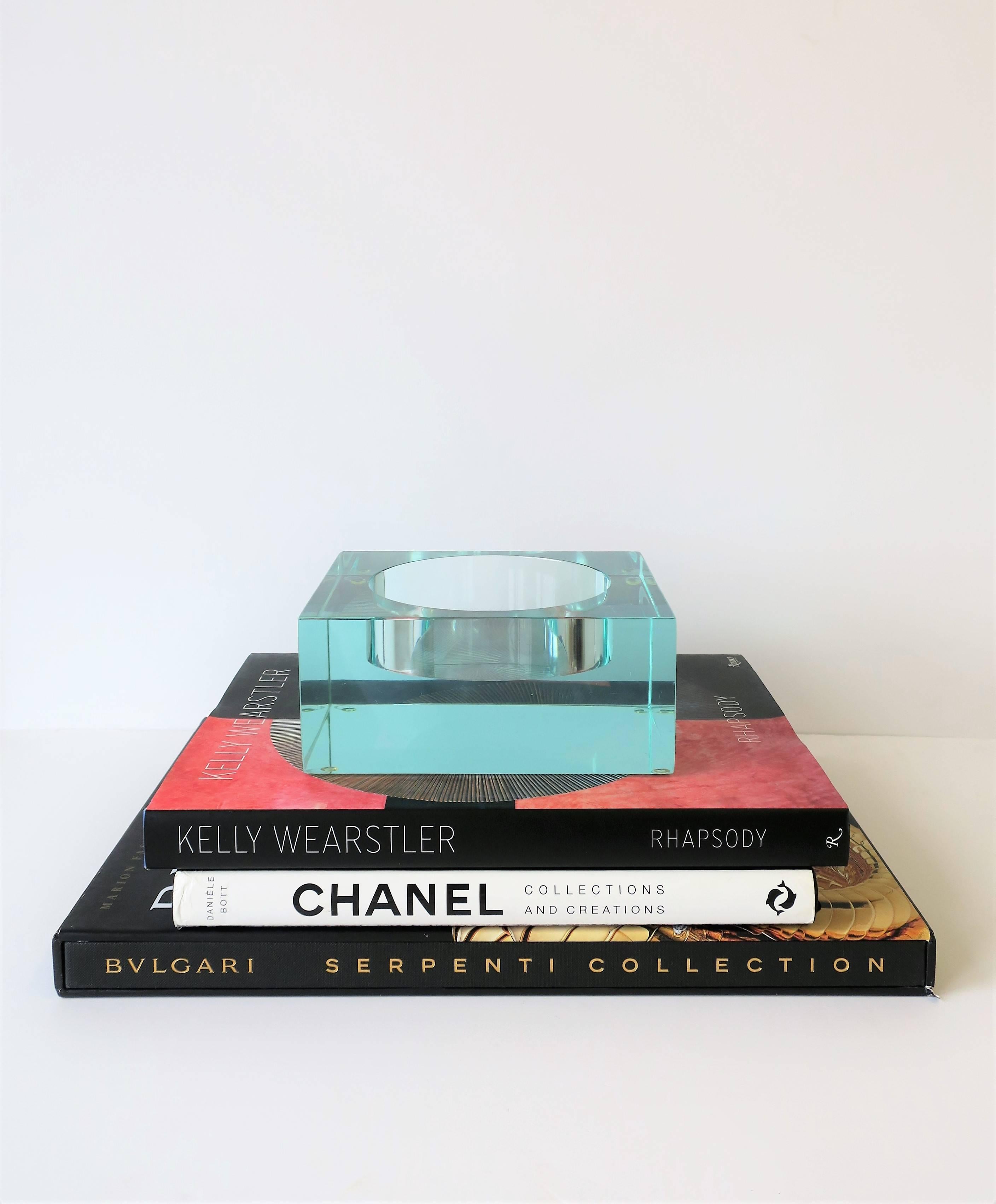 Contemporary Acrylic Glass Bowl or Vide-Poche Catchall