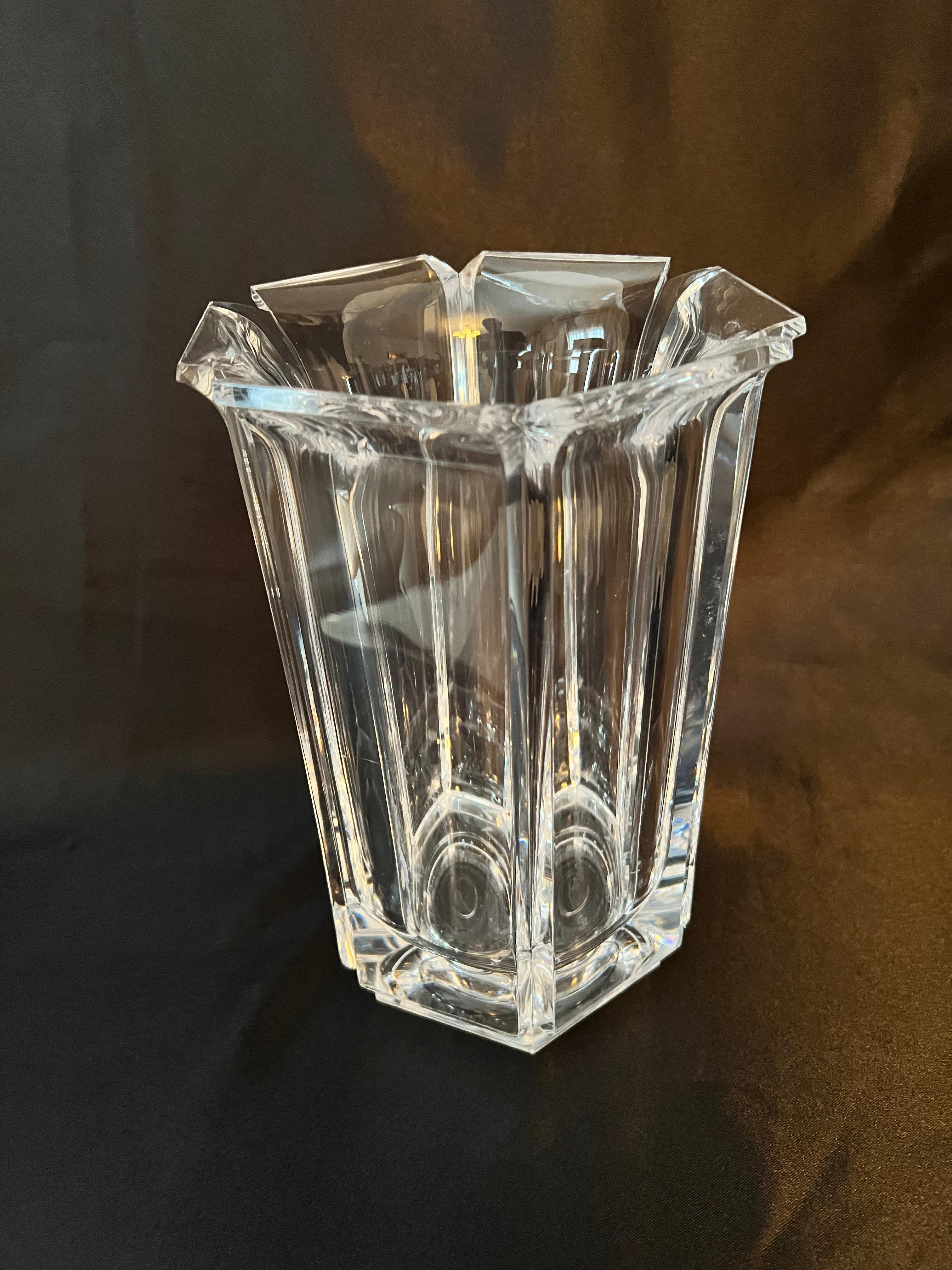 Acrylic Hexagonal Vase or Wine Chiller  For Sale 4