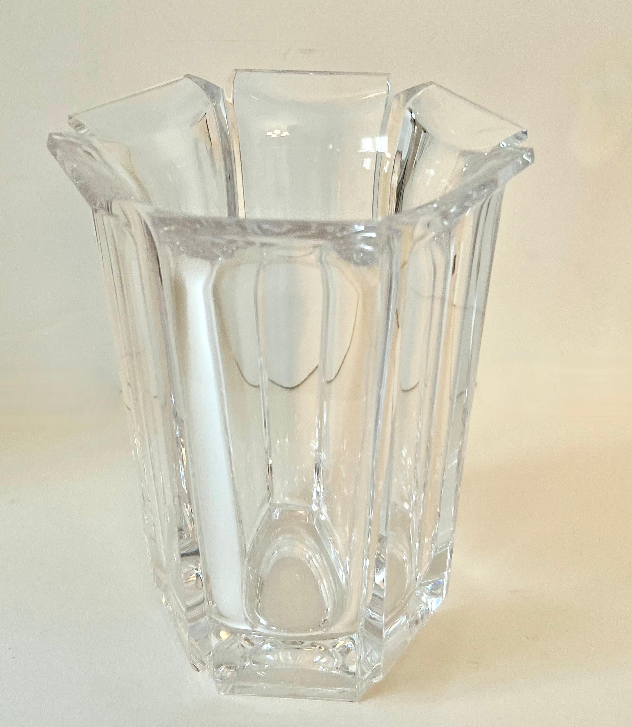 Acrylic Hexagonal Vase or Wine Chiller  For Sale 7