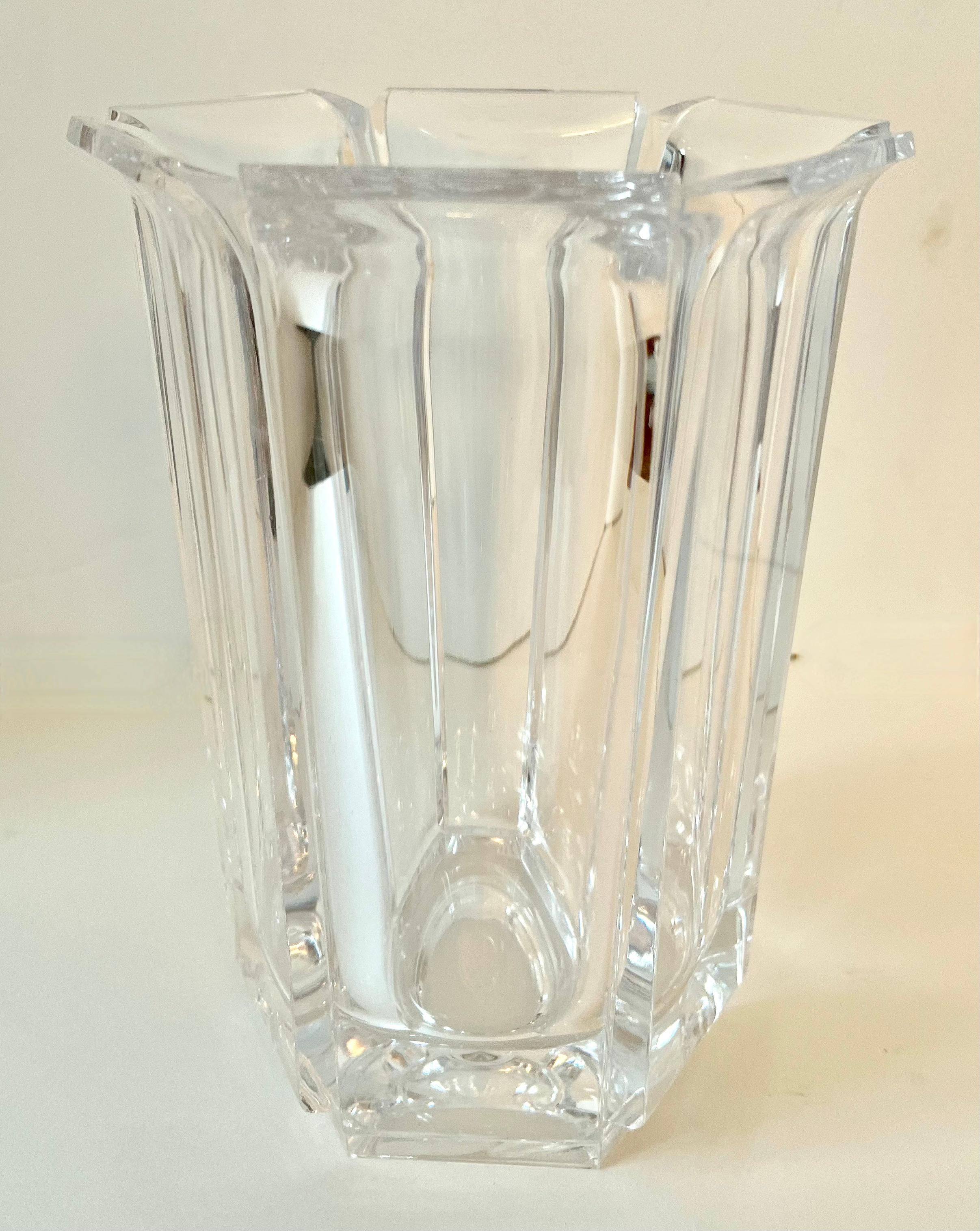 Acrylic Hexagonal Vase or Wine Chiller  For Sale 8