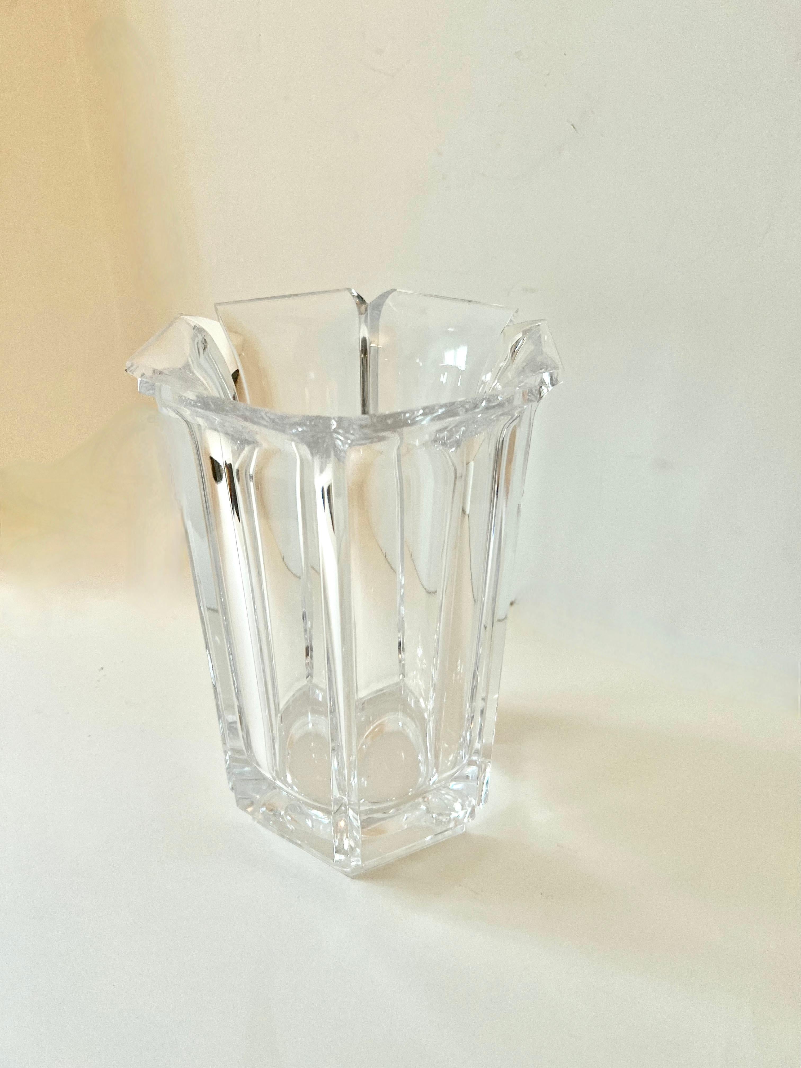 Acrylic Hexagonal Vase or Wine Chiller  For Sale 9