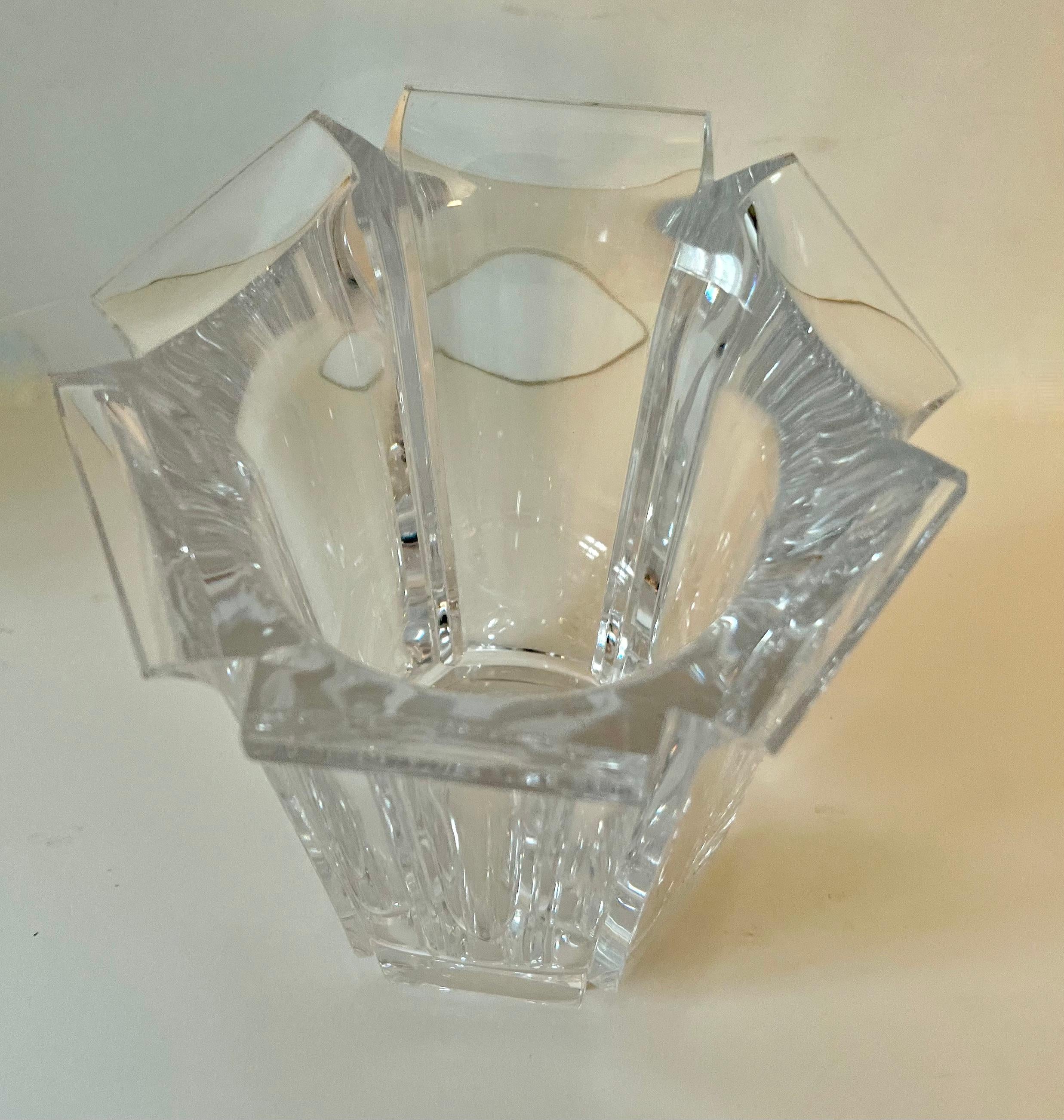 Acrylic Hexagonal Vase or Wine Chiller  For Sale 11