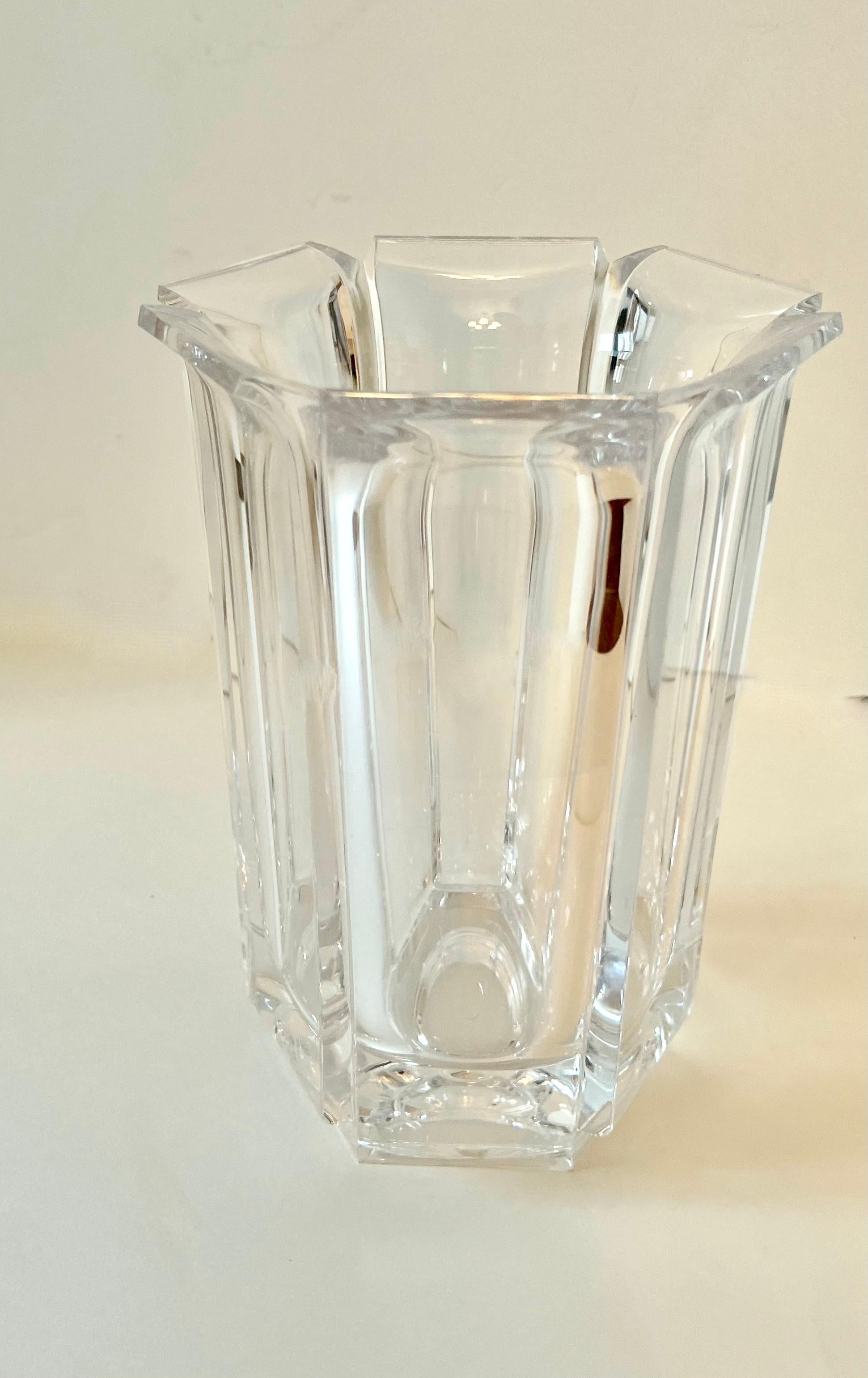 Acrylic Hexagonal Vase or Wine Chiller For Sale 13