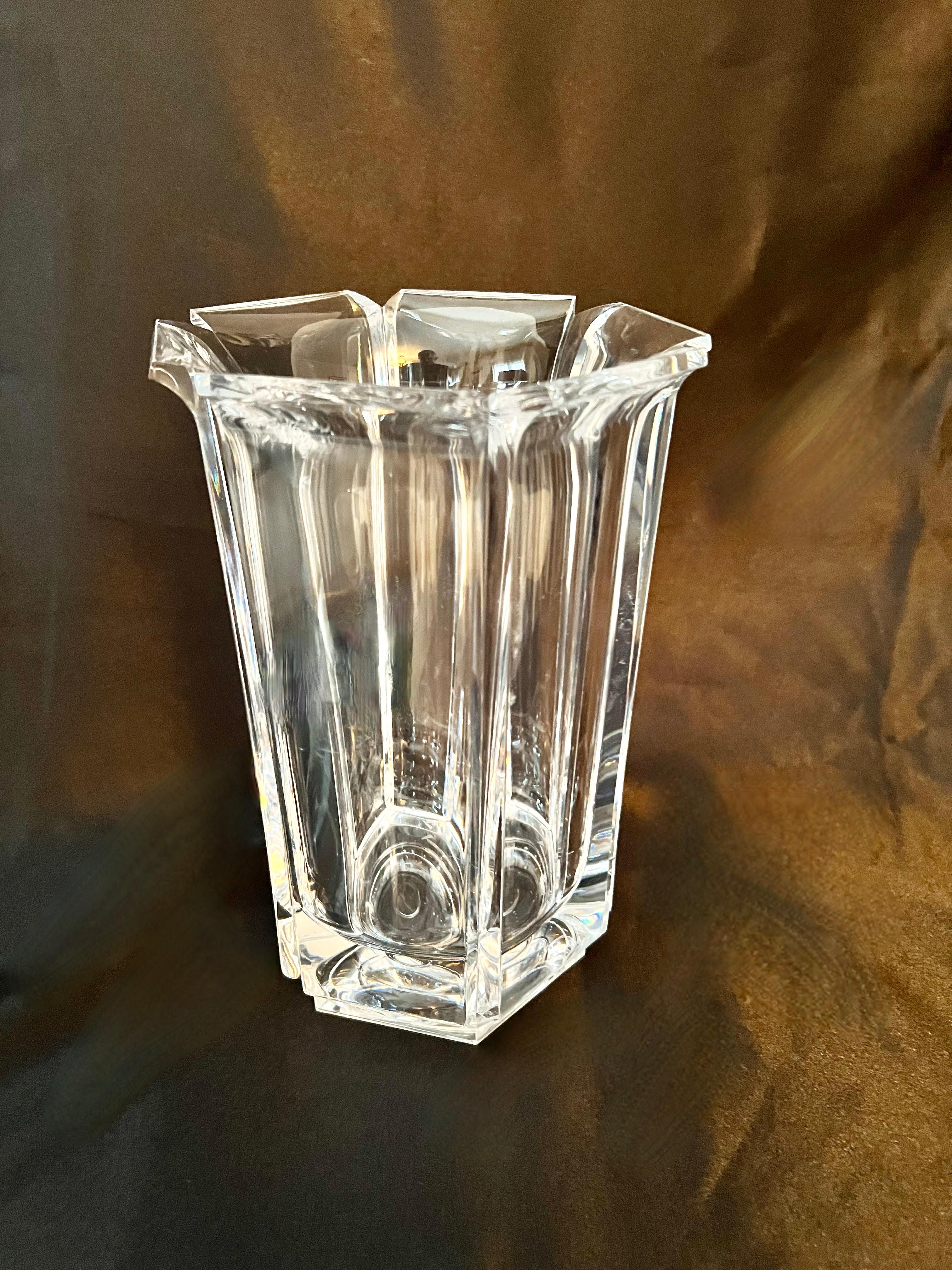 Mid-Century Modern Acrylic Hexagonal Vase or Wine Chiller  For Sale