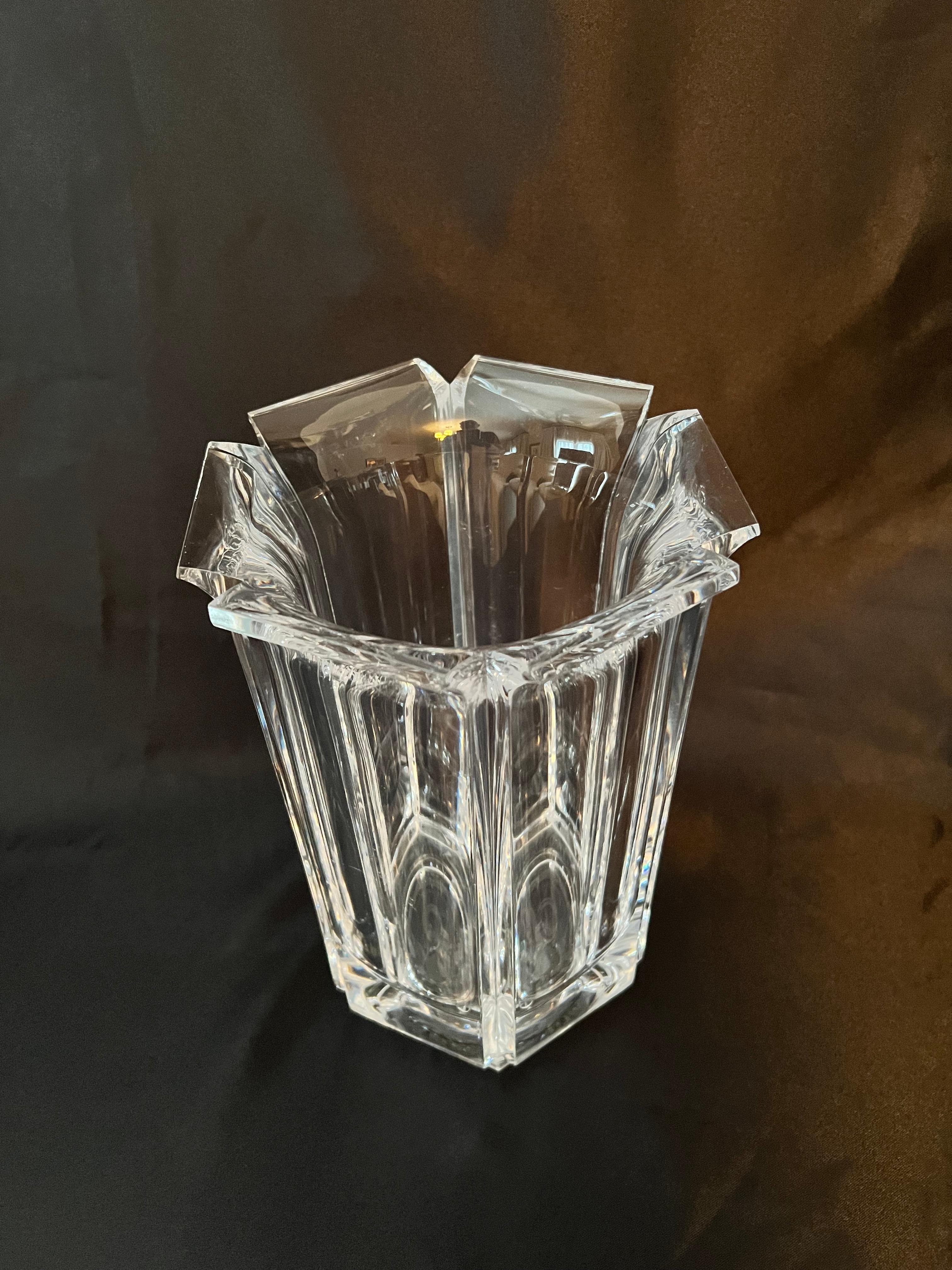 Acrylic Hexagonal Vase or Wine Chiller  For Sale 1