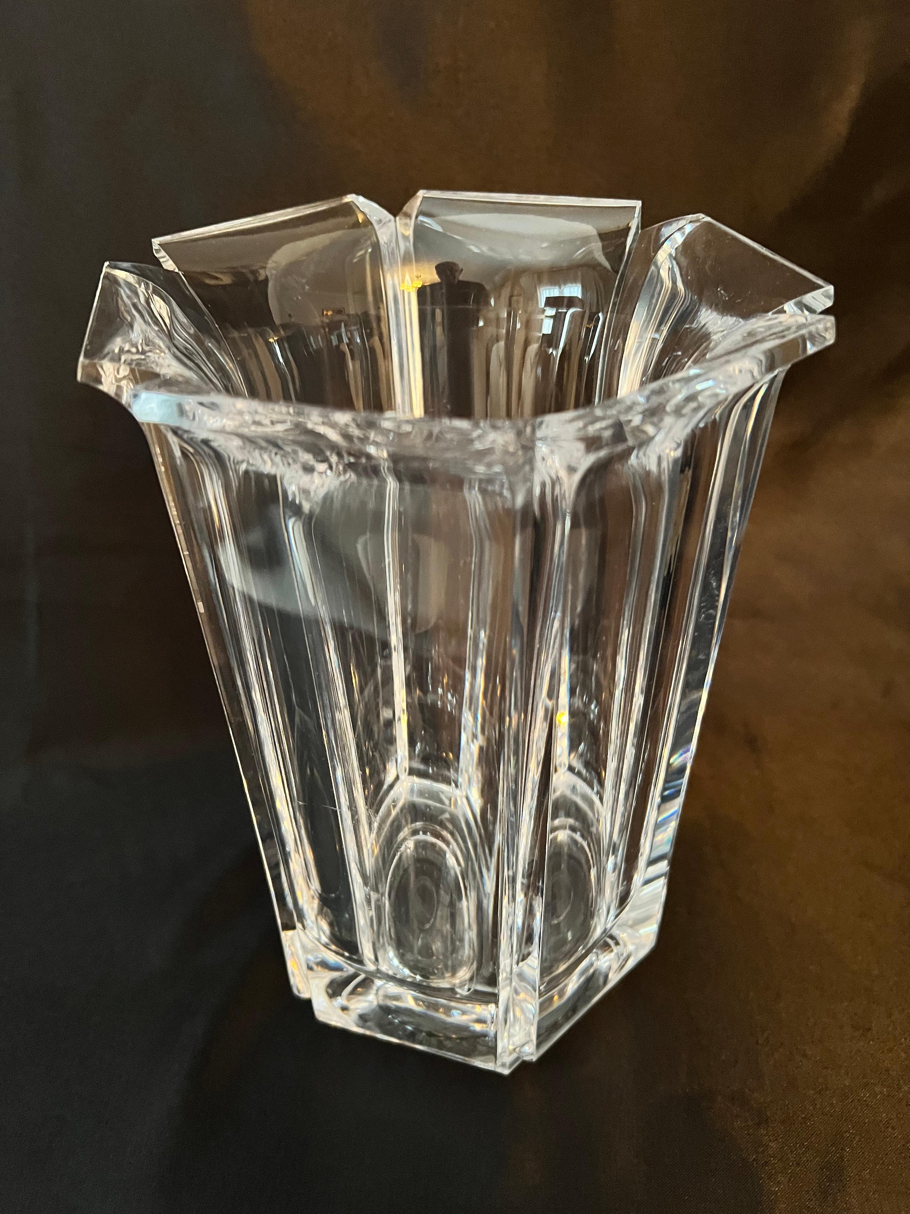 Acrylic Hexagonal Vase or Wine Chiller  For Sale 3